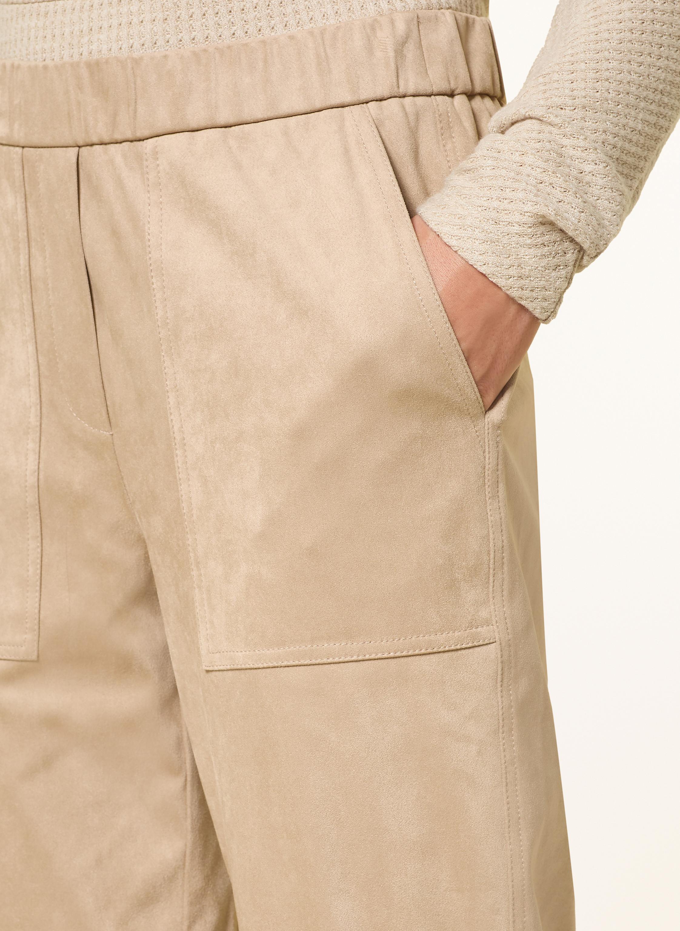 Thumbnail - Opus Hose Myha In Lederoptik beige