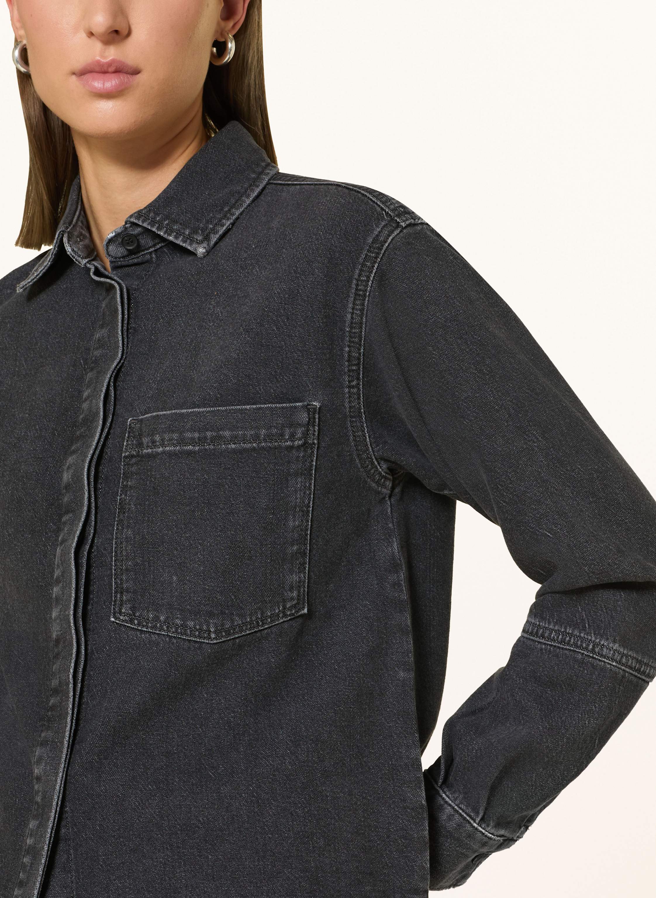 Thumbnail - Opus Jeansbluse Femori grau