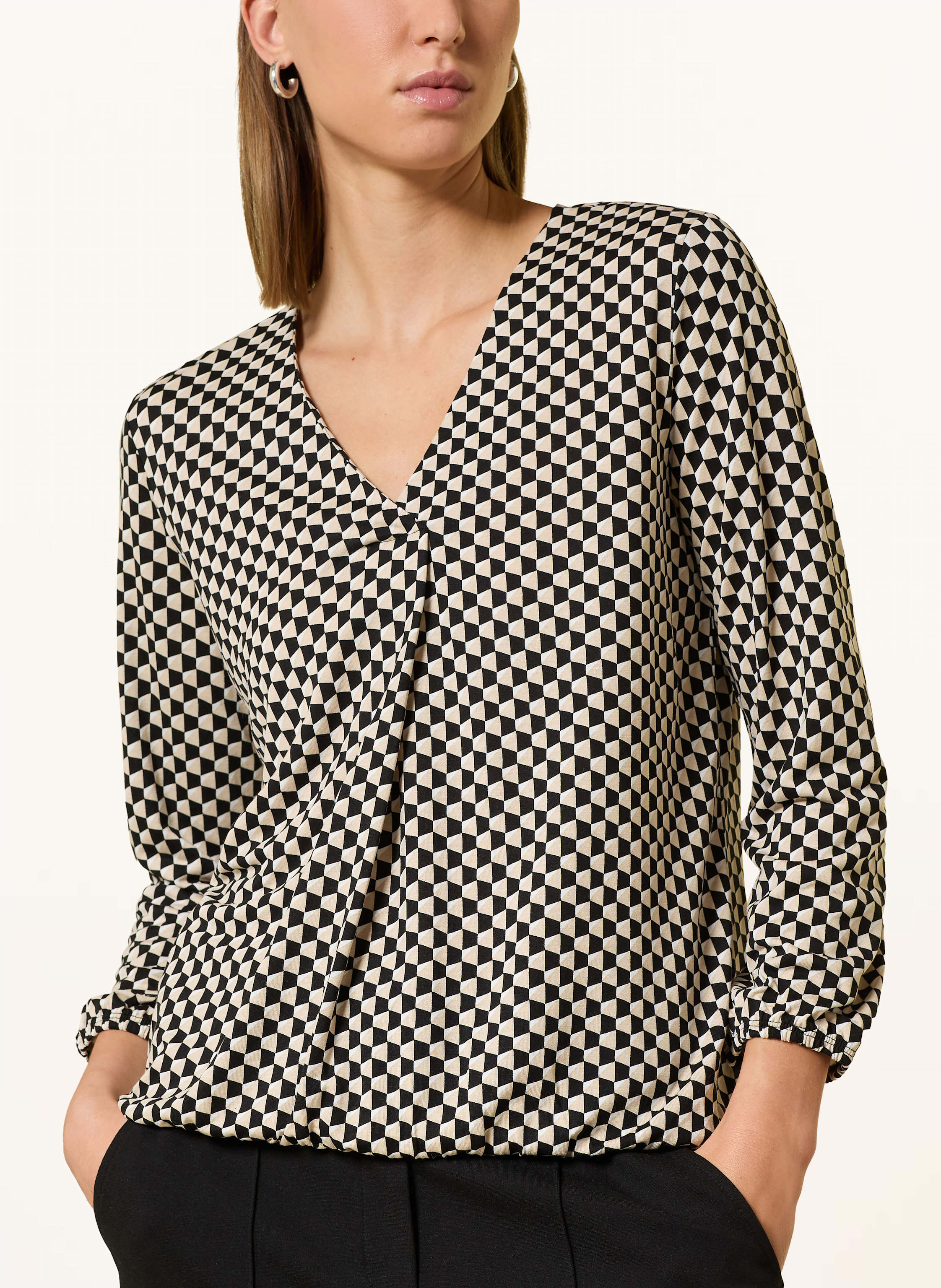 Thumbnail - Opus Blusenshirt Sannah Mit 3/4-Arm schwarz