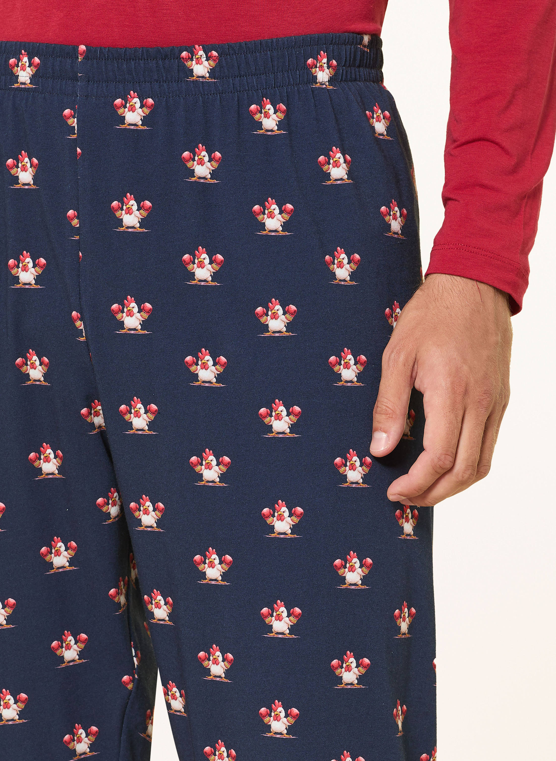 Thumbnail - Mey Schlafhose Serie Sporty Chicken blau