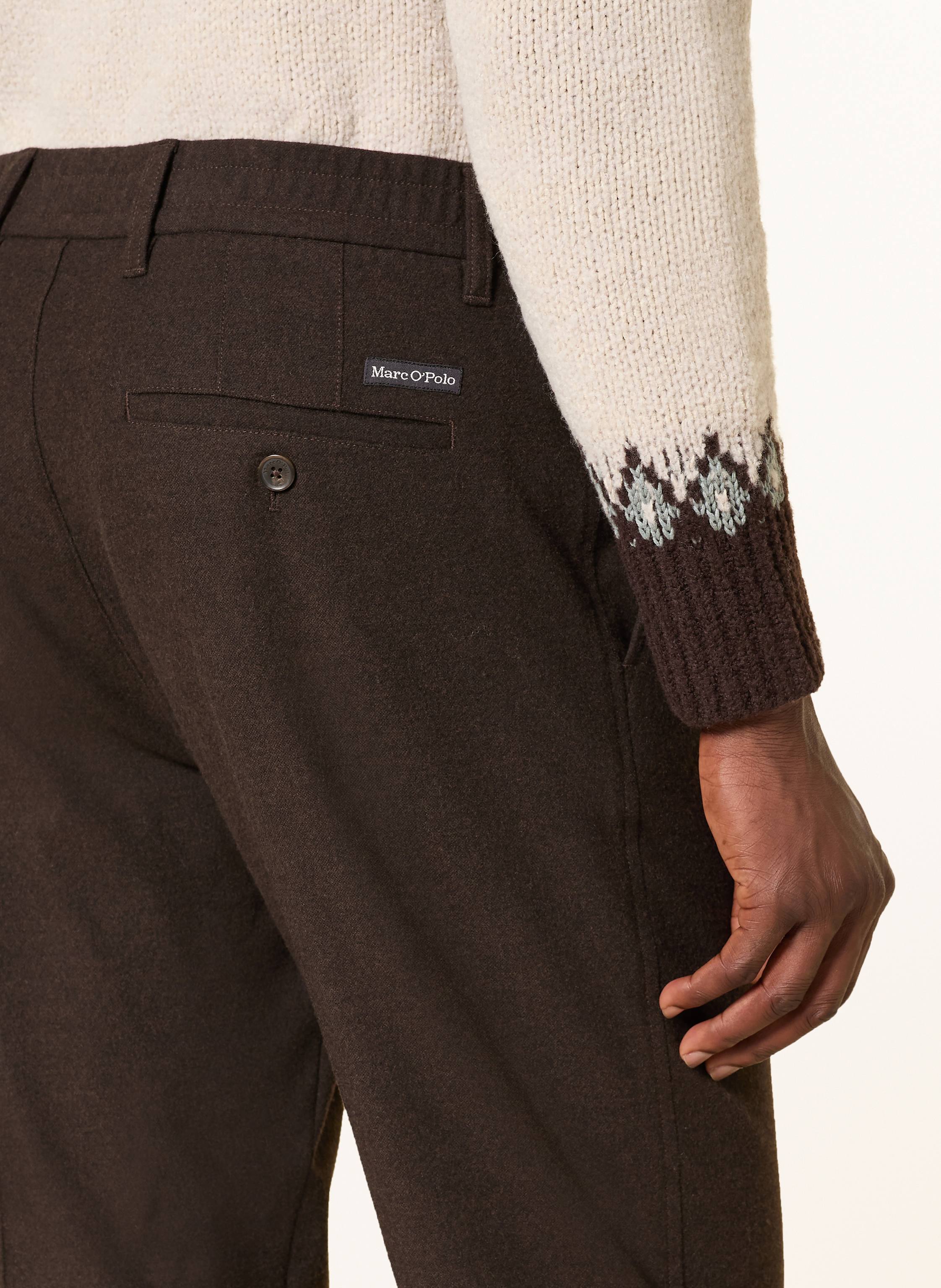 Thumbnail - Marc O'polo Flanellhose Osby Tapered Fit braun