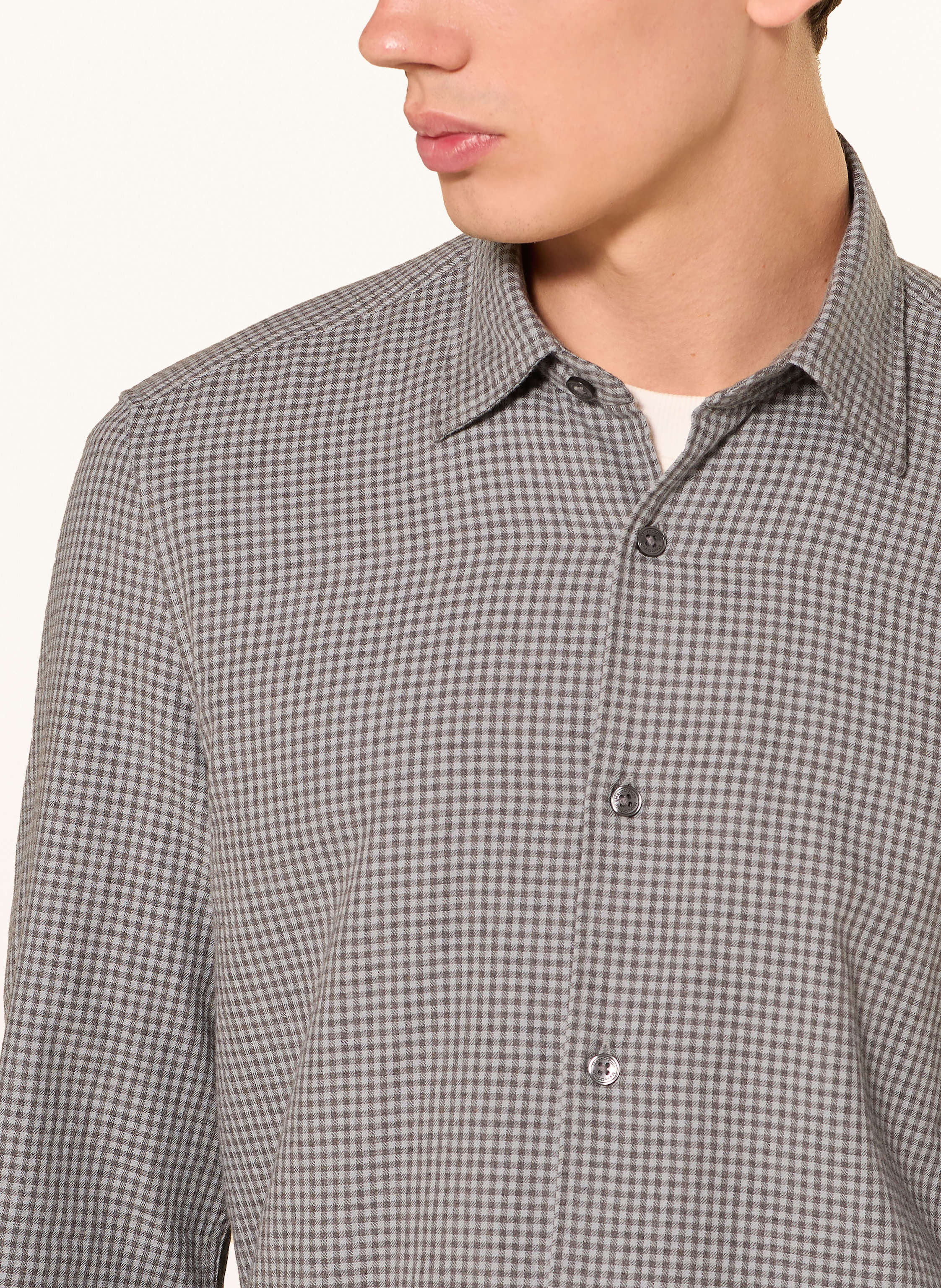 Thumbnail - Marc O'polo Flanellhemd Shaped Fit grau