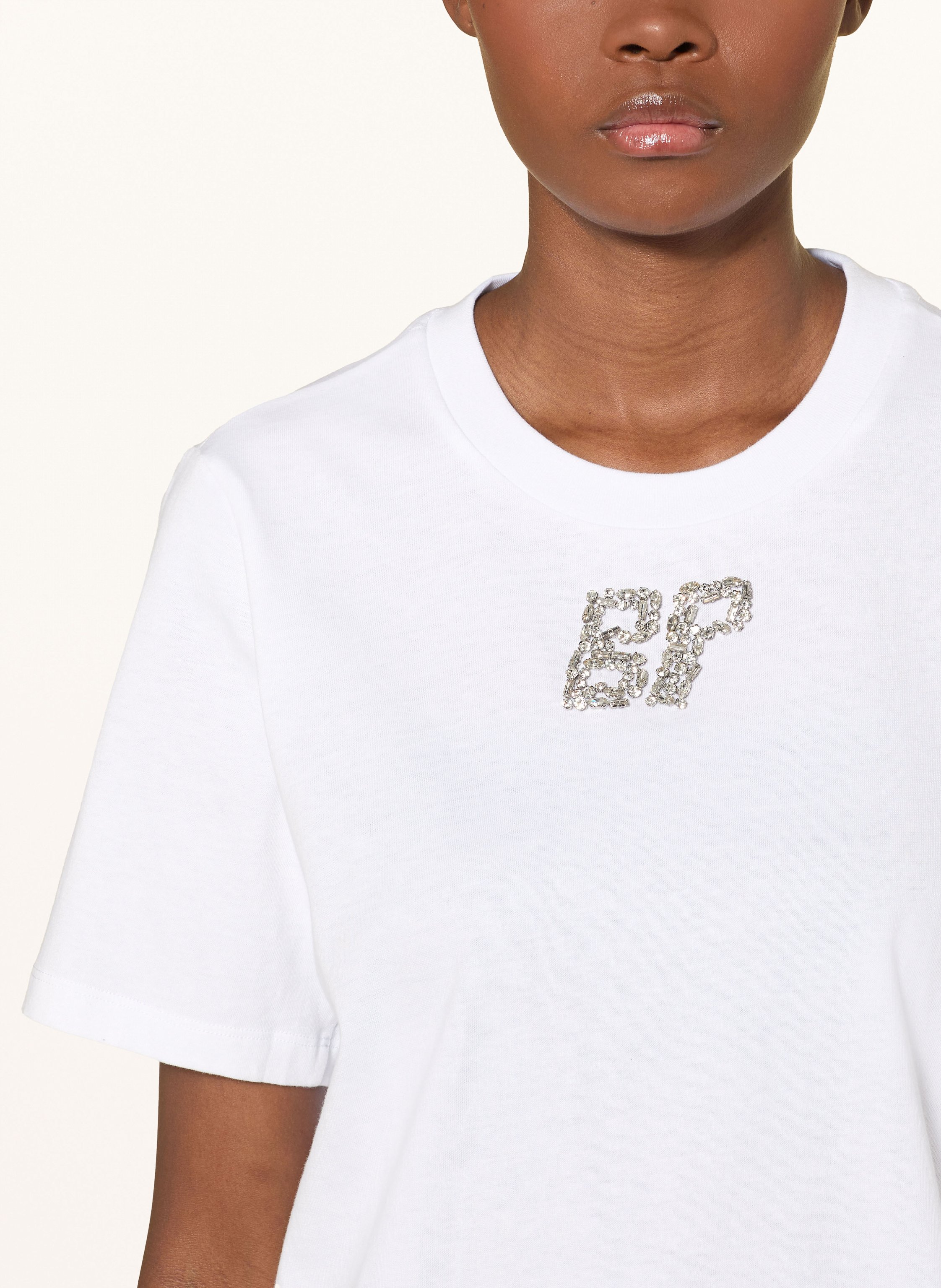 Thumbnail - Baum Und Pferdgarten T-Shirt Jawo Mit Schmucksteinen weiss