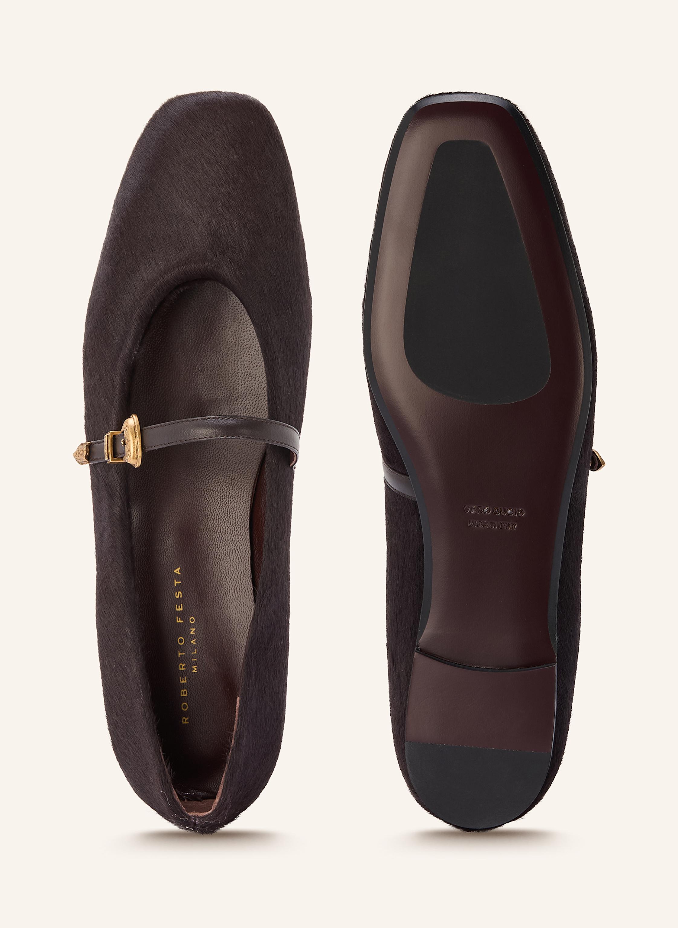 Thumbnail - Roberto Festa Mary-Jane-Ballerinas Grisel braun