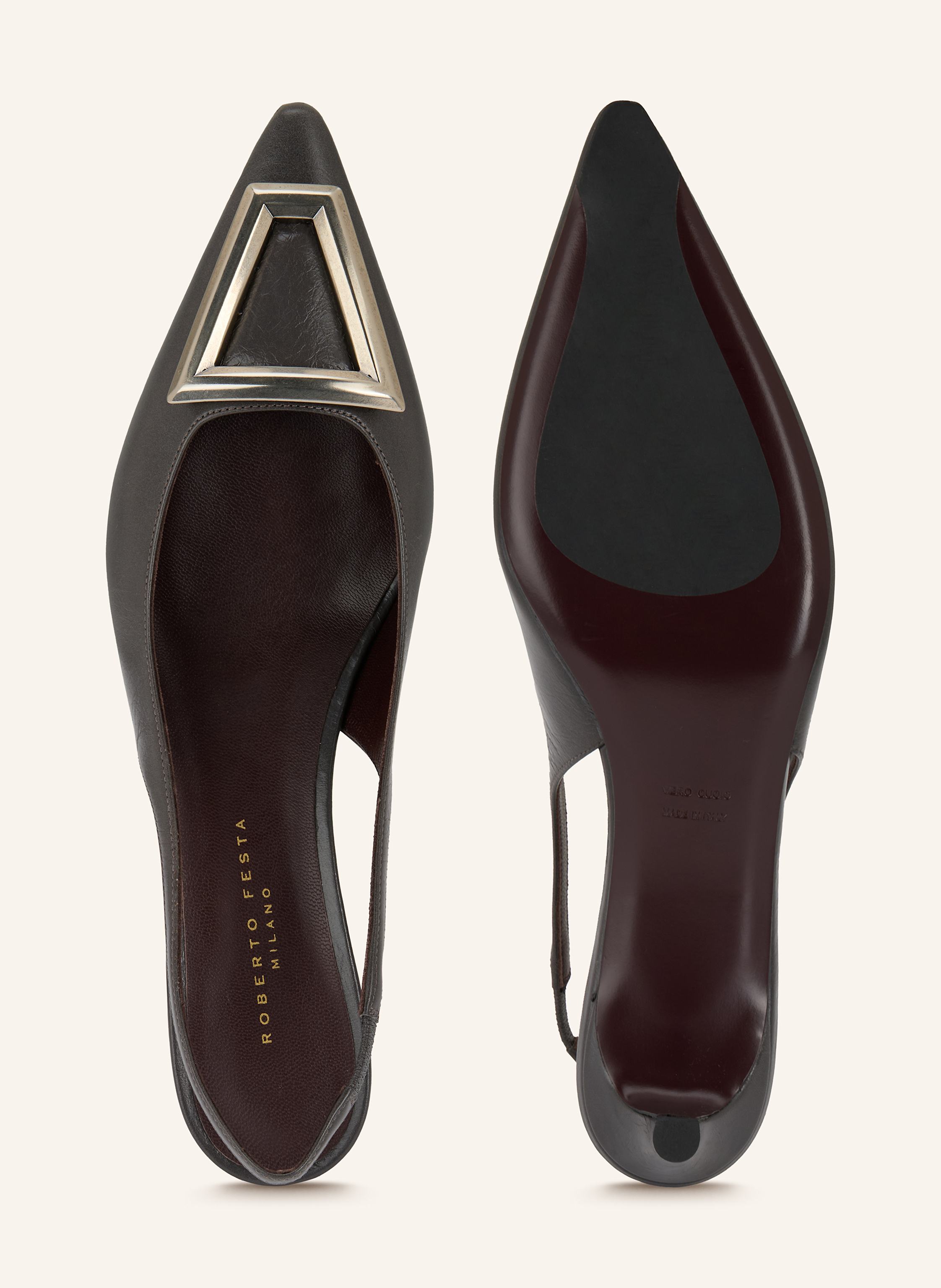 Thumbnail - Roberto Festa Slingpumps Dorien grau