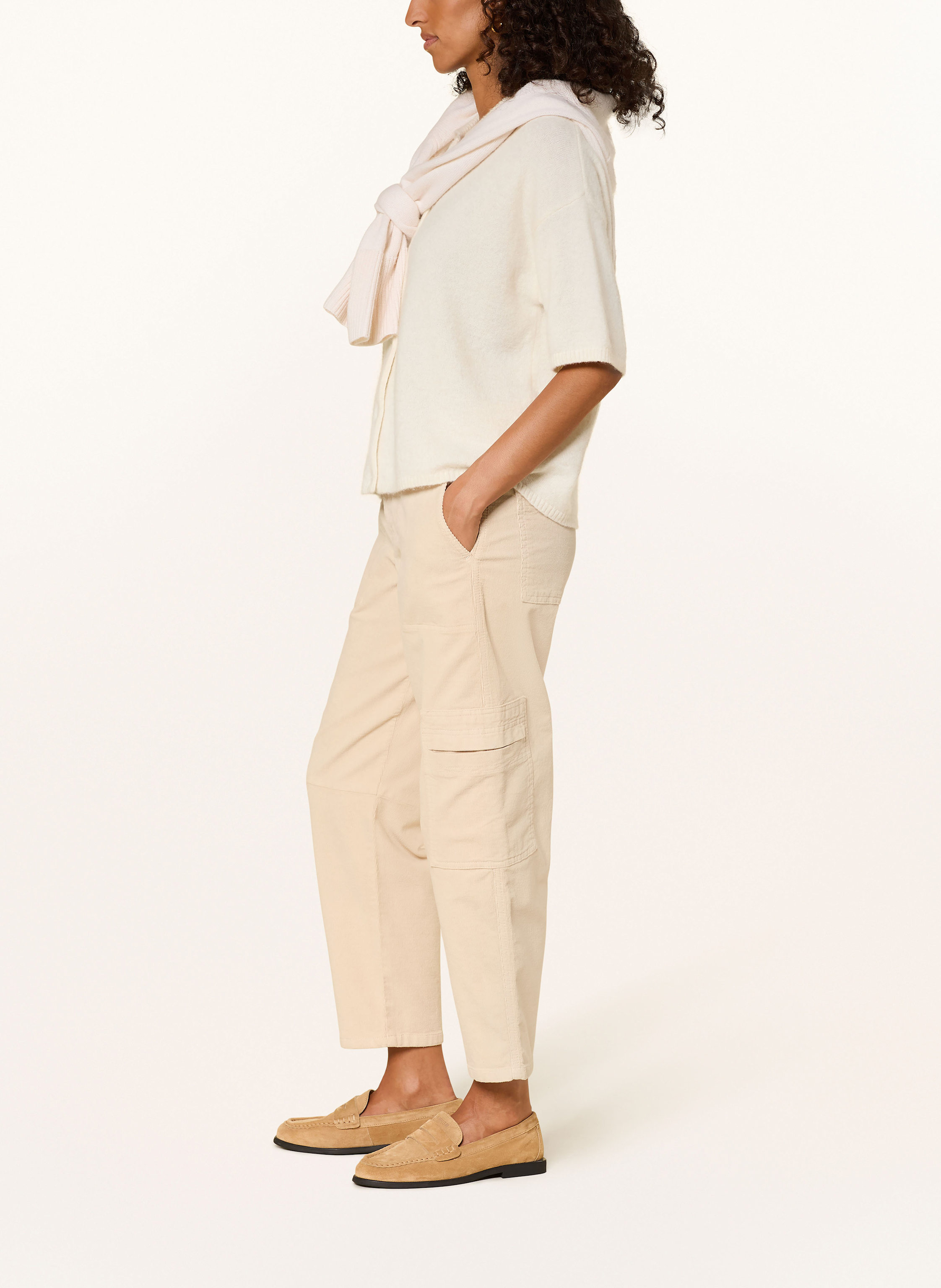 Thumbnail - Marc Aurel Cargohose Aus Cord beige