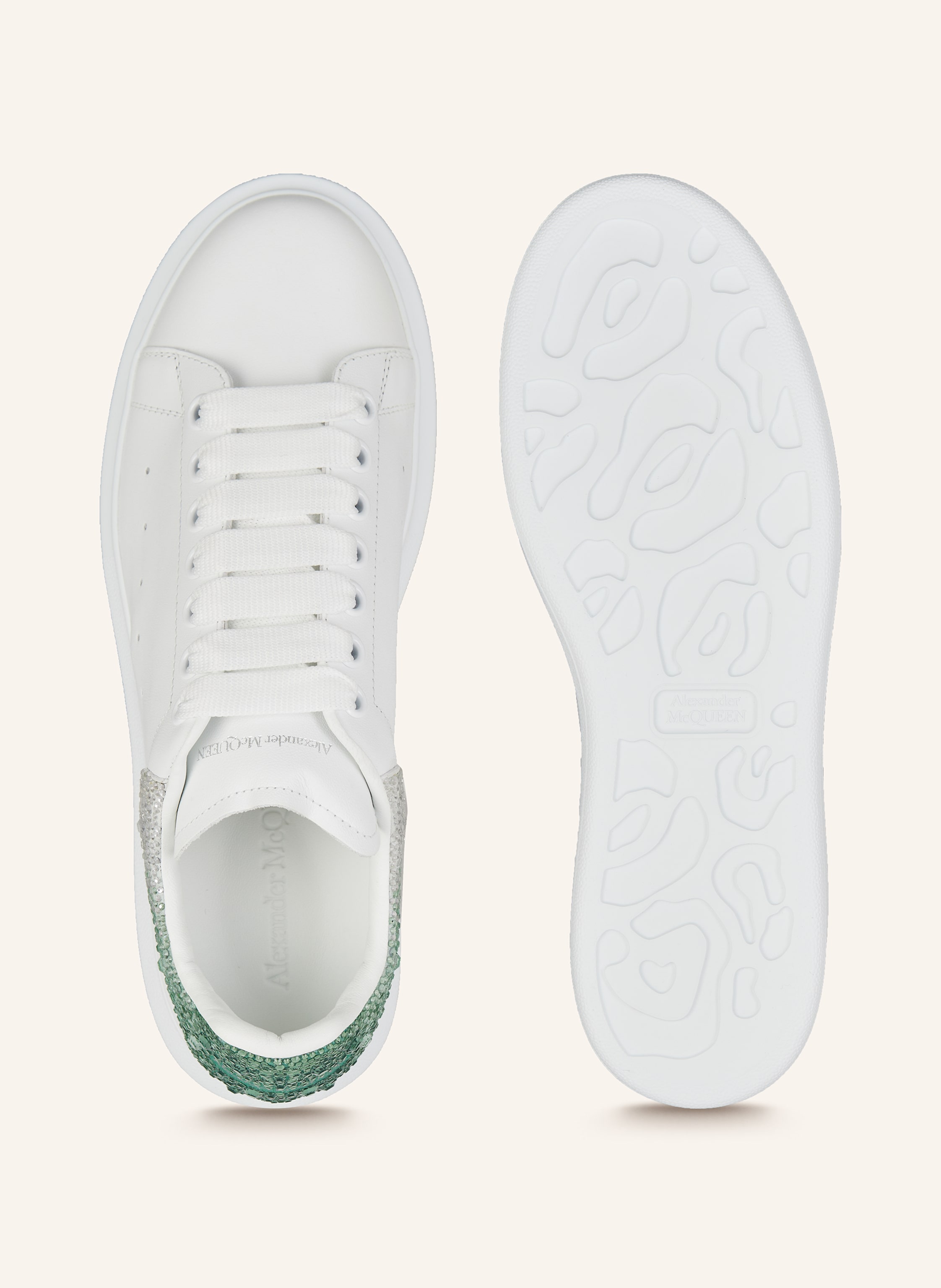 Thumbnail - Mcqueen Sneaker Mit Schmucksteinen weiss