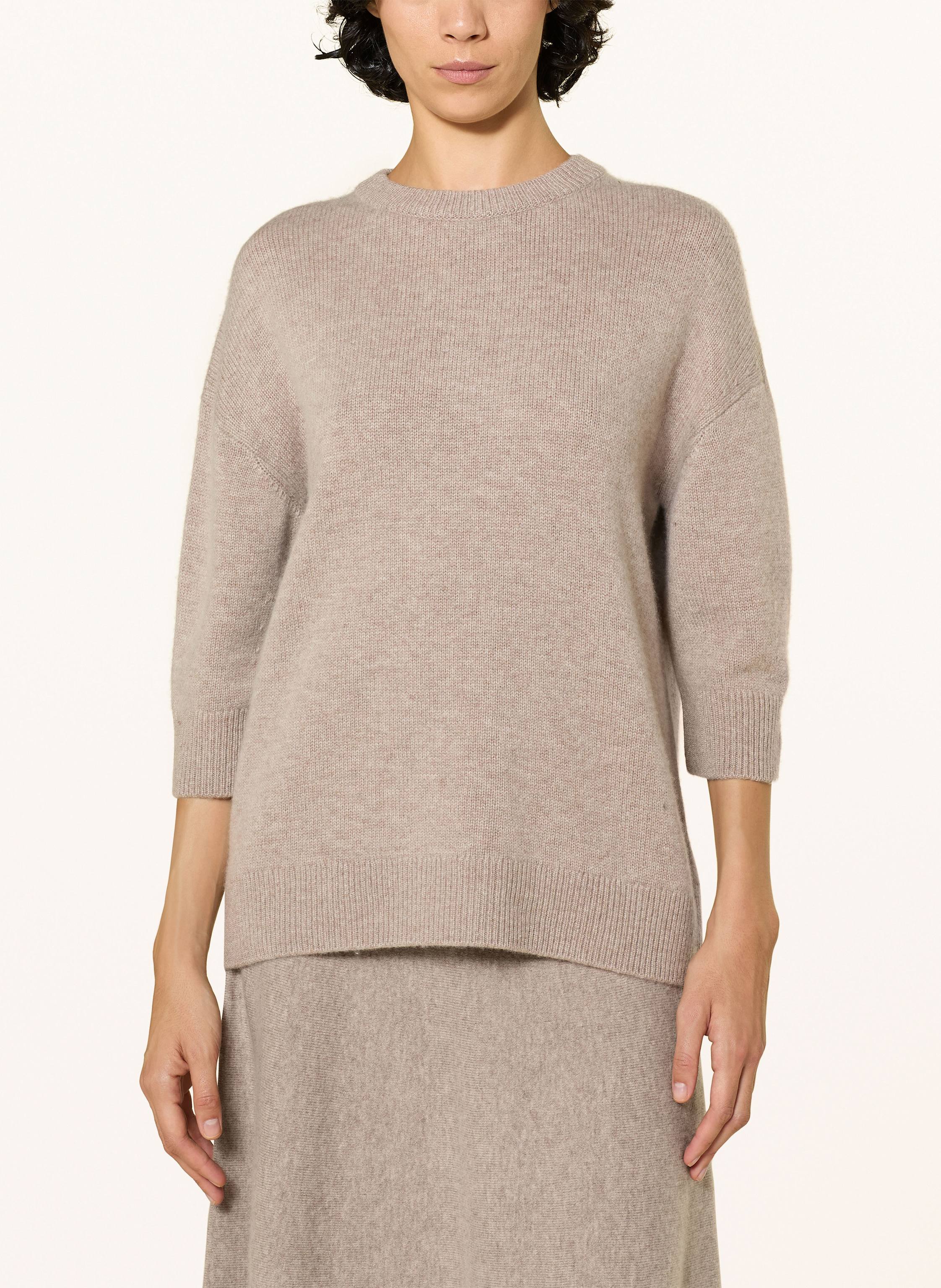 Thumbnail - Alcidia Da Veiga Pullover Gloria Mit Cashmere Und 3/4-Arm beige