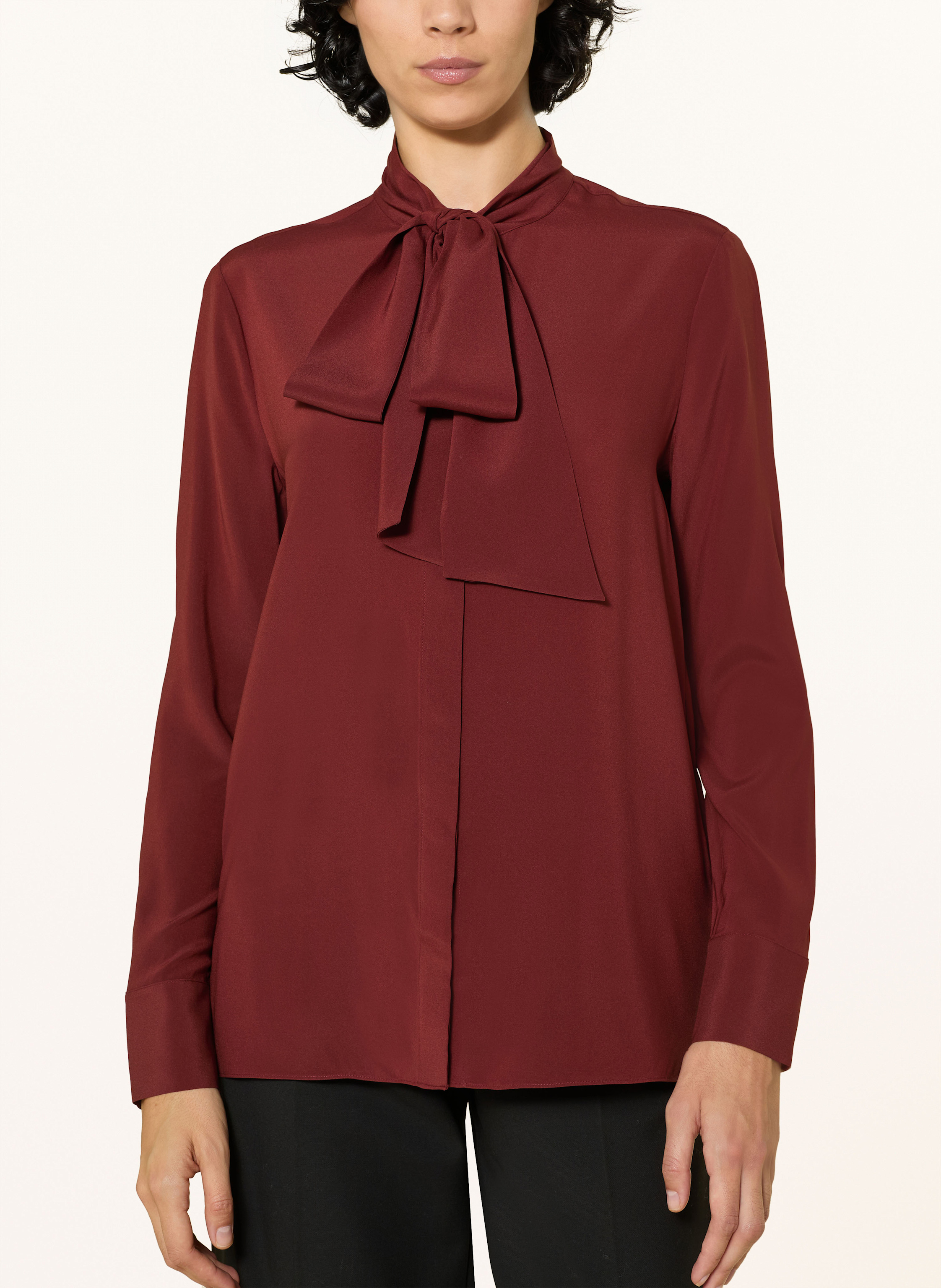 Thumbnail - Alcidia Da Veiga Schluppenbluse Ellen Aus Seide rot