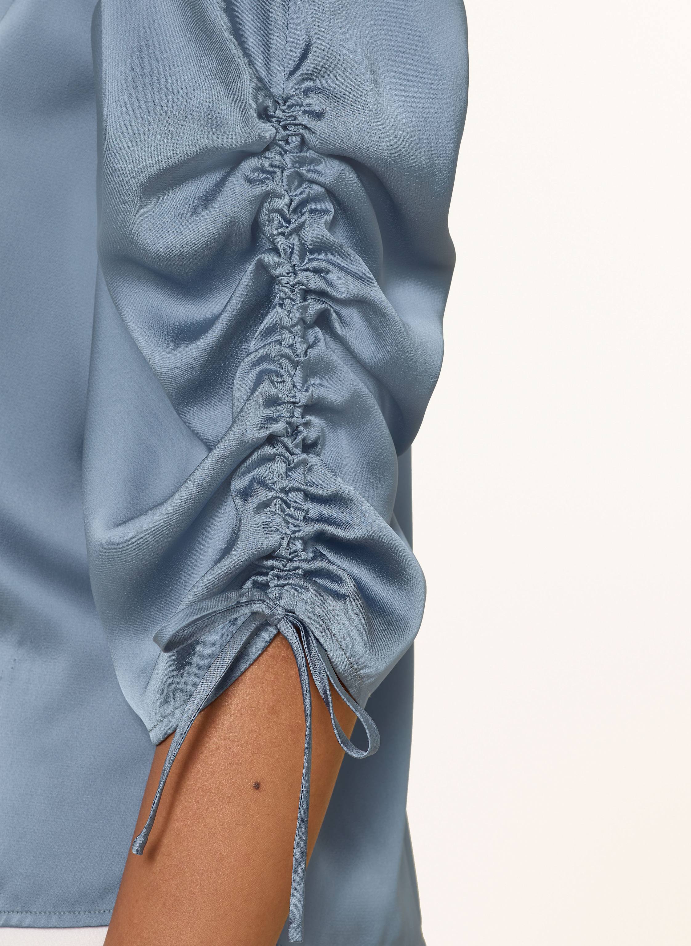 Thumbnail - Neo Noir Blusenshirt Alvira Aus Satin blau