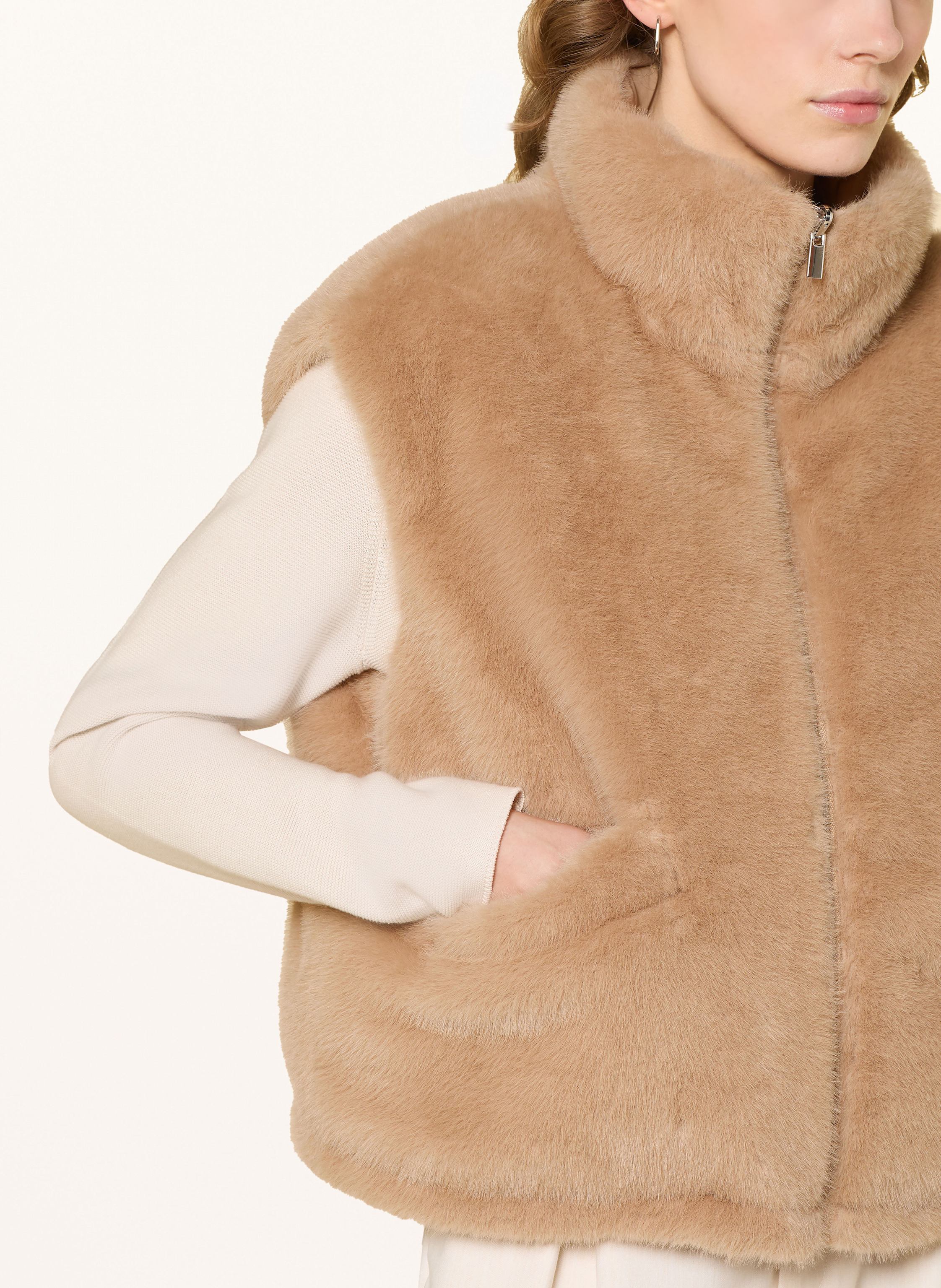 Thumbnail - Someday Kunstfell-Weste Vaari Zum Wenden beige