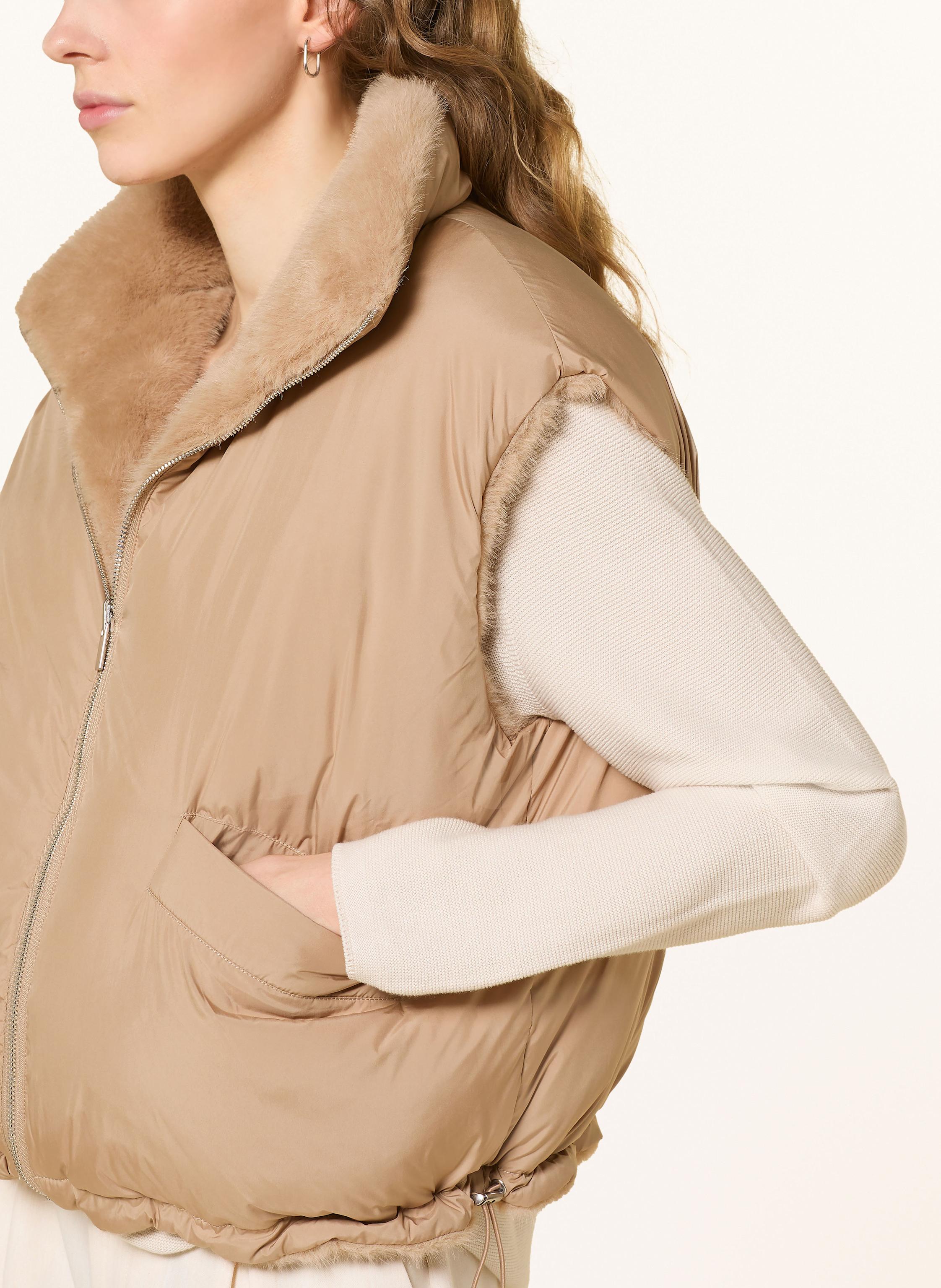 Thumbnail - Someday Kunstfell-Weste Vaari Zum Wenden beige