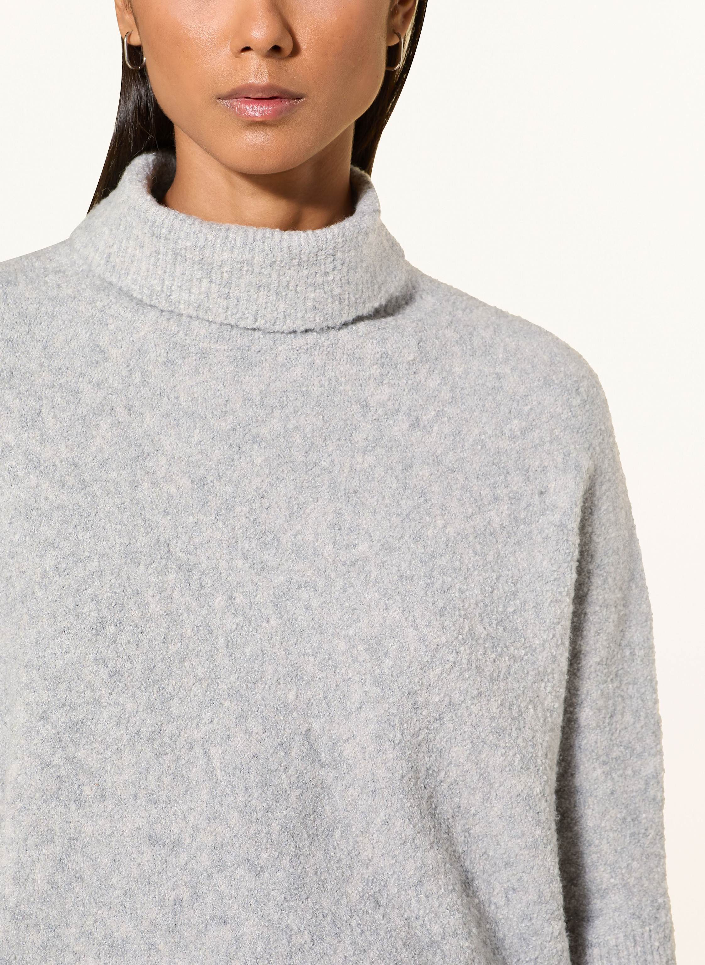 Thumbnail - Someday Rollkragenpullover Tiola Aus Bouclé beige