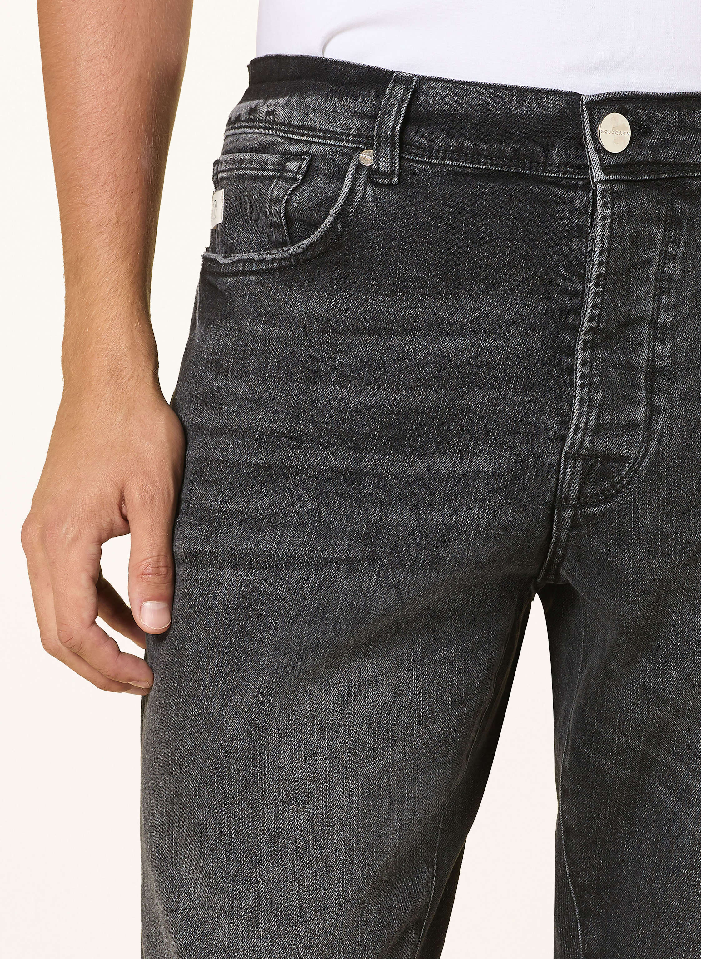 Thumbnail - Goldgarn Denim Jeans Rheinau Tapered Fit schwarz