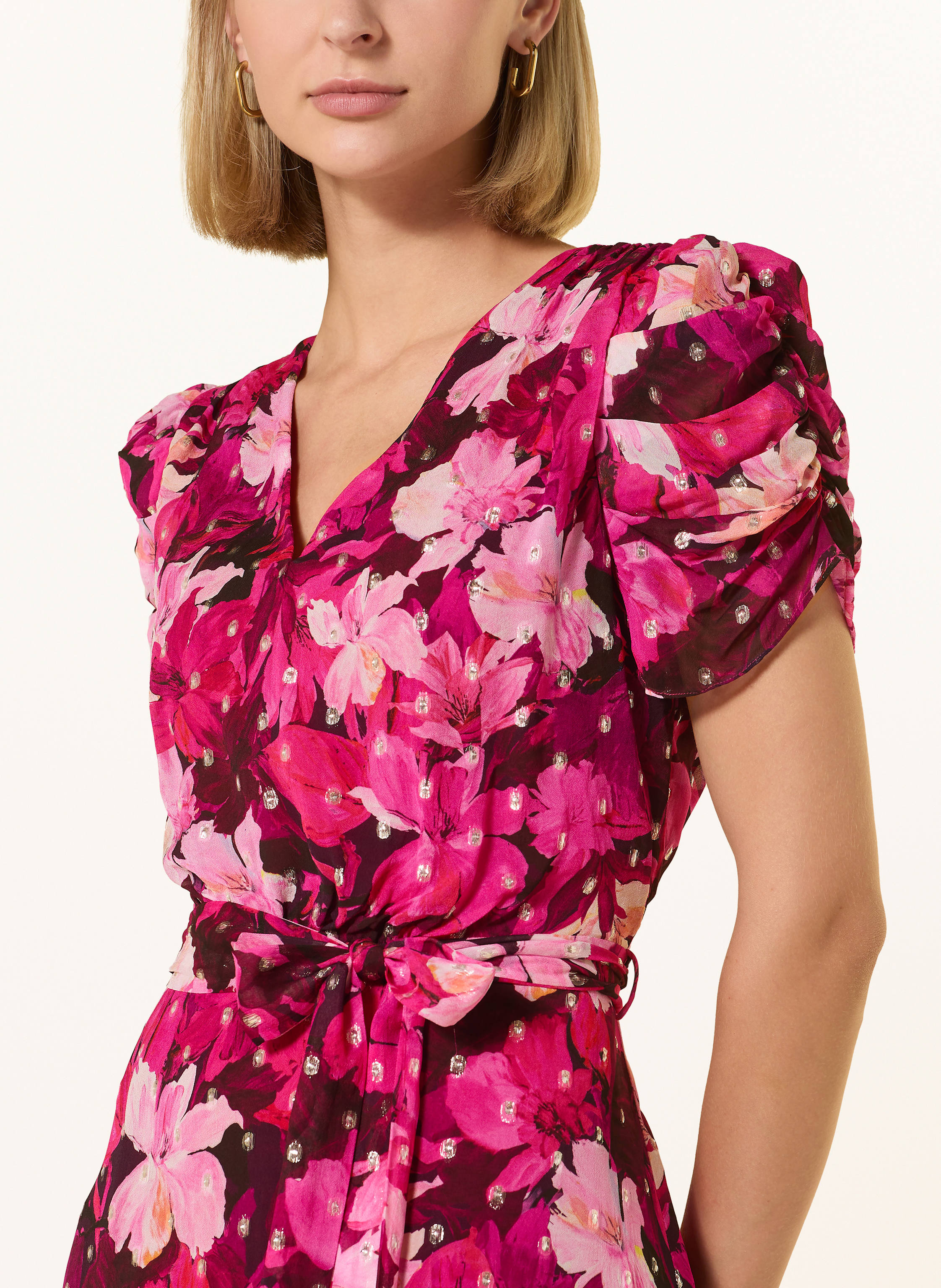 Thumbnail - Phase Eight Kleid Azalea Mit Glitzergarn pink