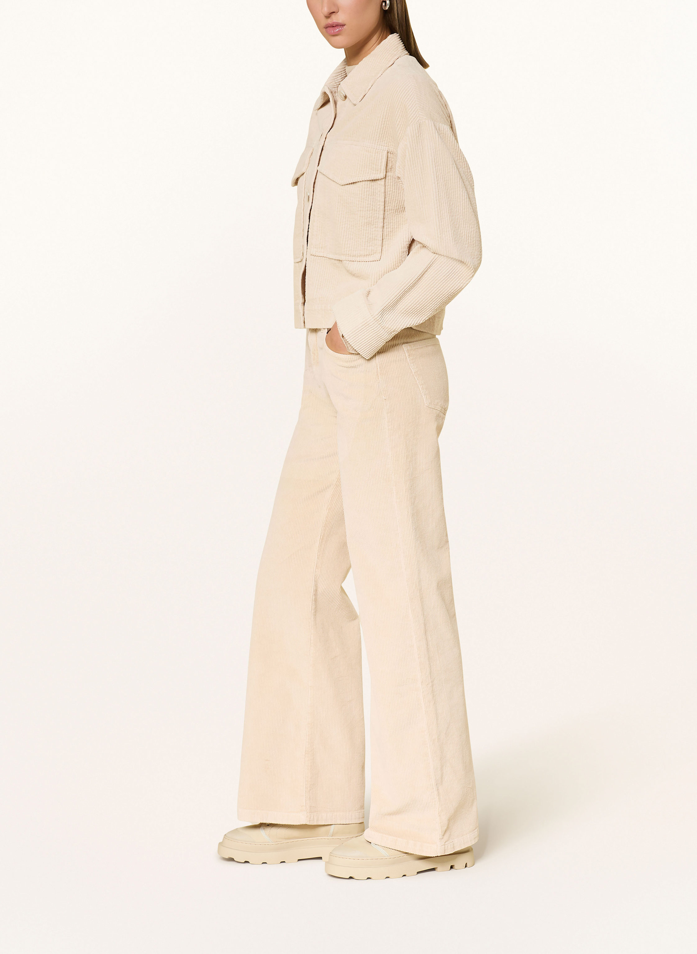 Thumbnail - Opus Marlenehose Minah Aus Cord beige