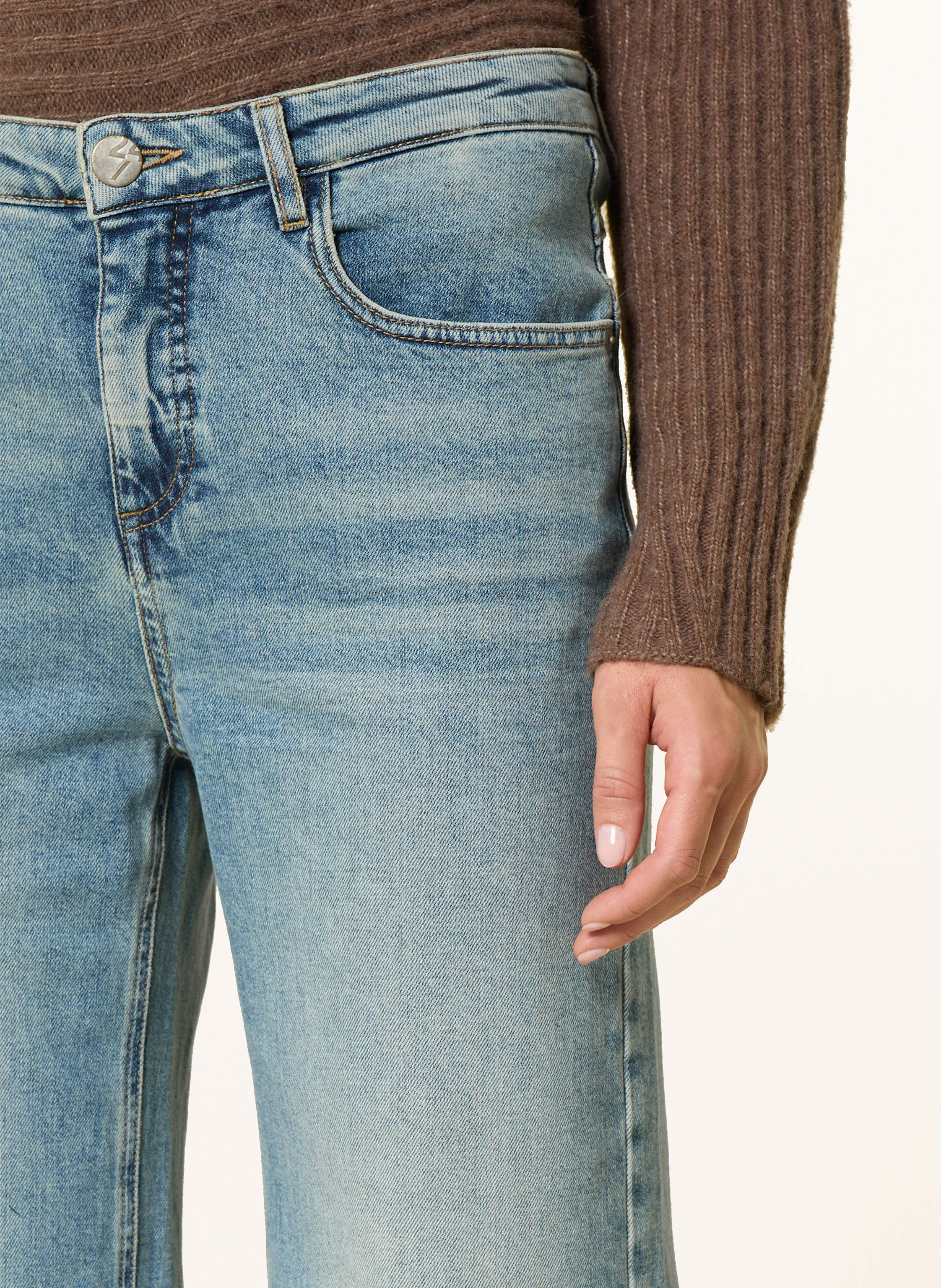 Thumbnail - Opus Wide Leg Jeans Minah blau