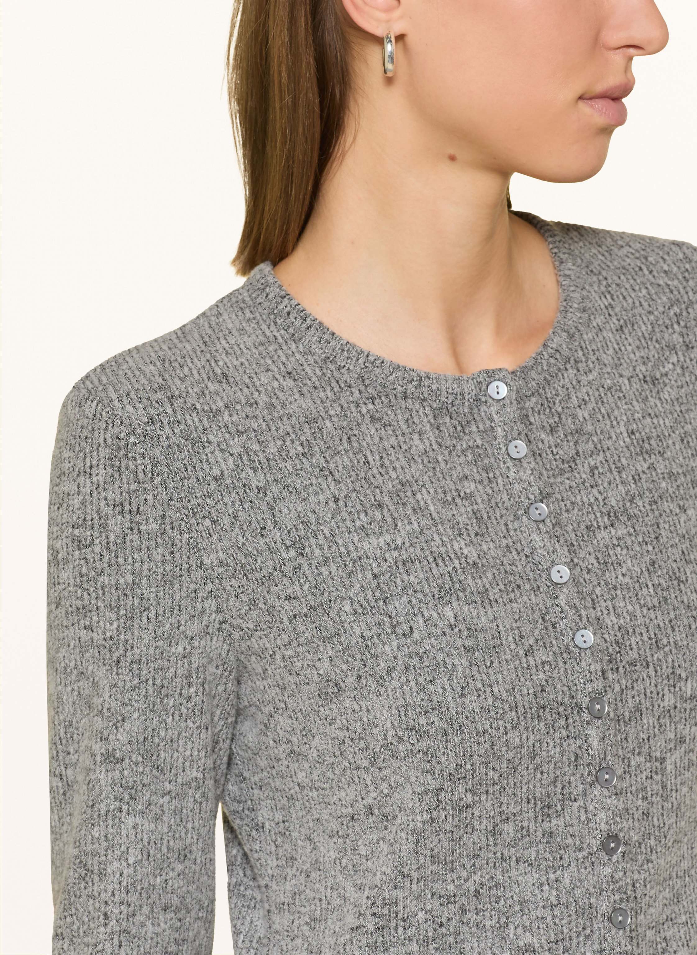 Thumbnail - Opus Strickjacke Saltus grau