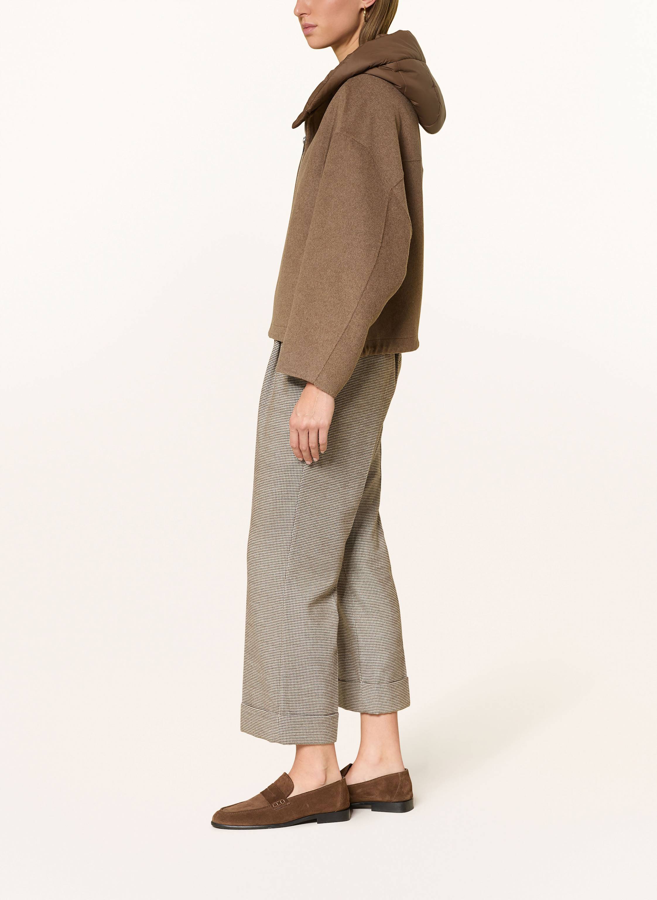 Thumbnail - Opus Jacke Hikona Mit Abnehmbarer Kapuze braun