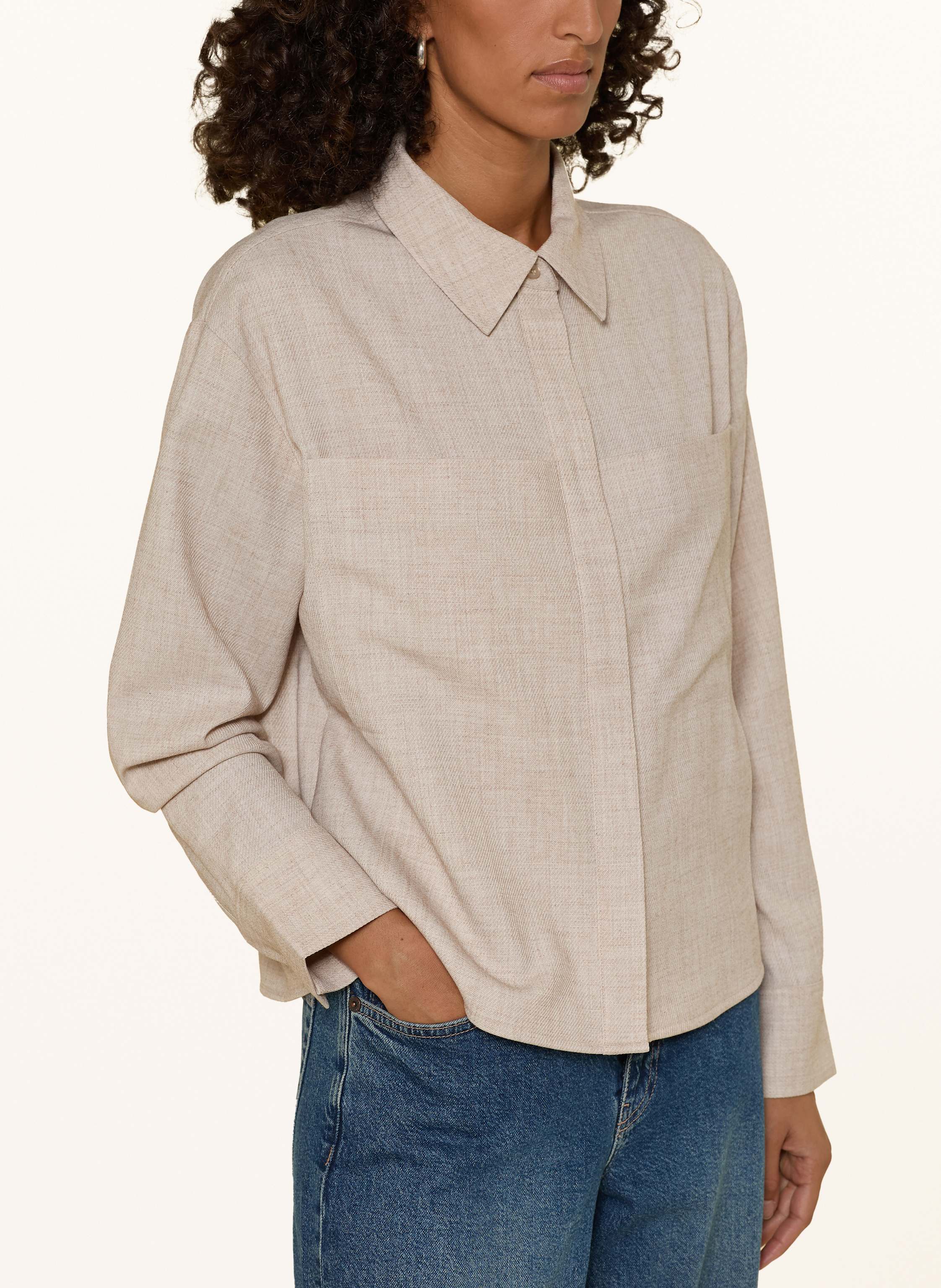 Thumbnail - Opus Hemdbluse Felange beige