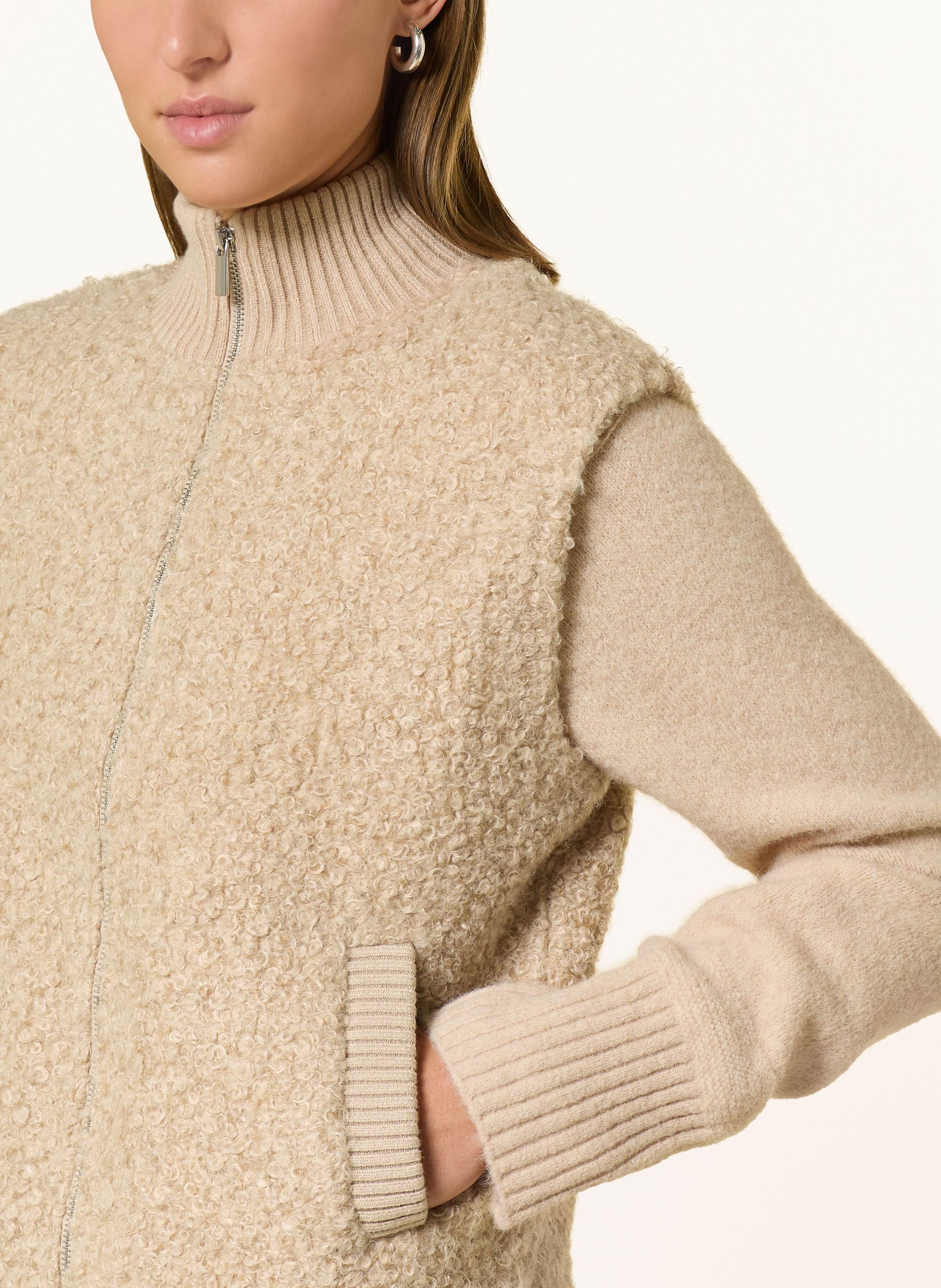 Thumbnail - Opus Teddyfell-Weste Guluni beige