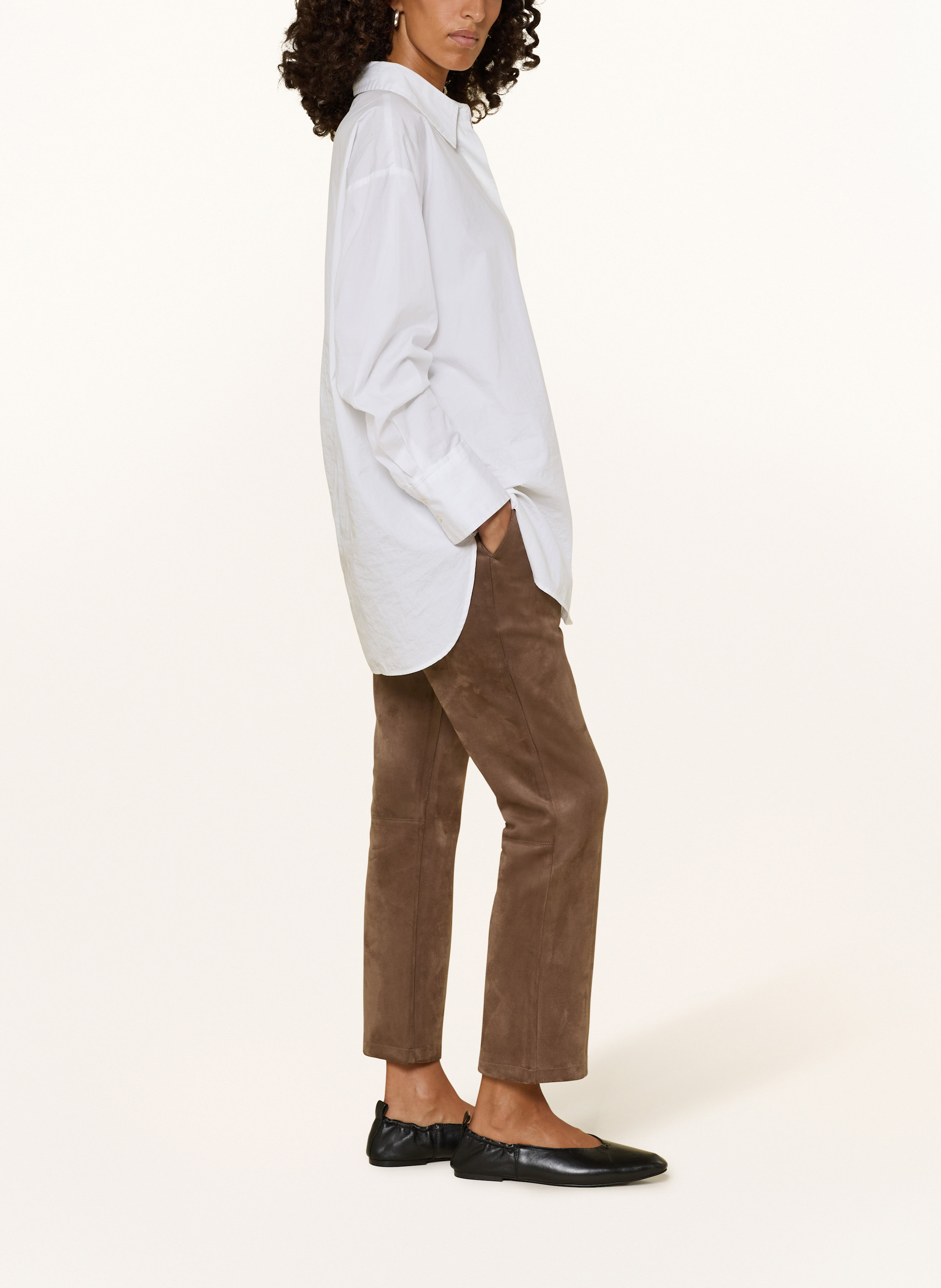 Thumbnail - Opus 7/8-Hose Elvina In Lederoptik braun