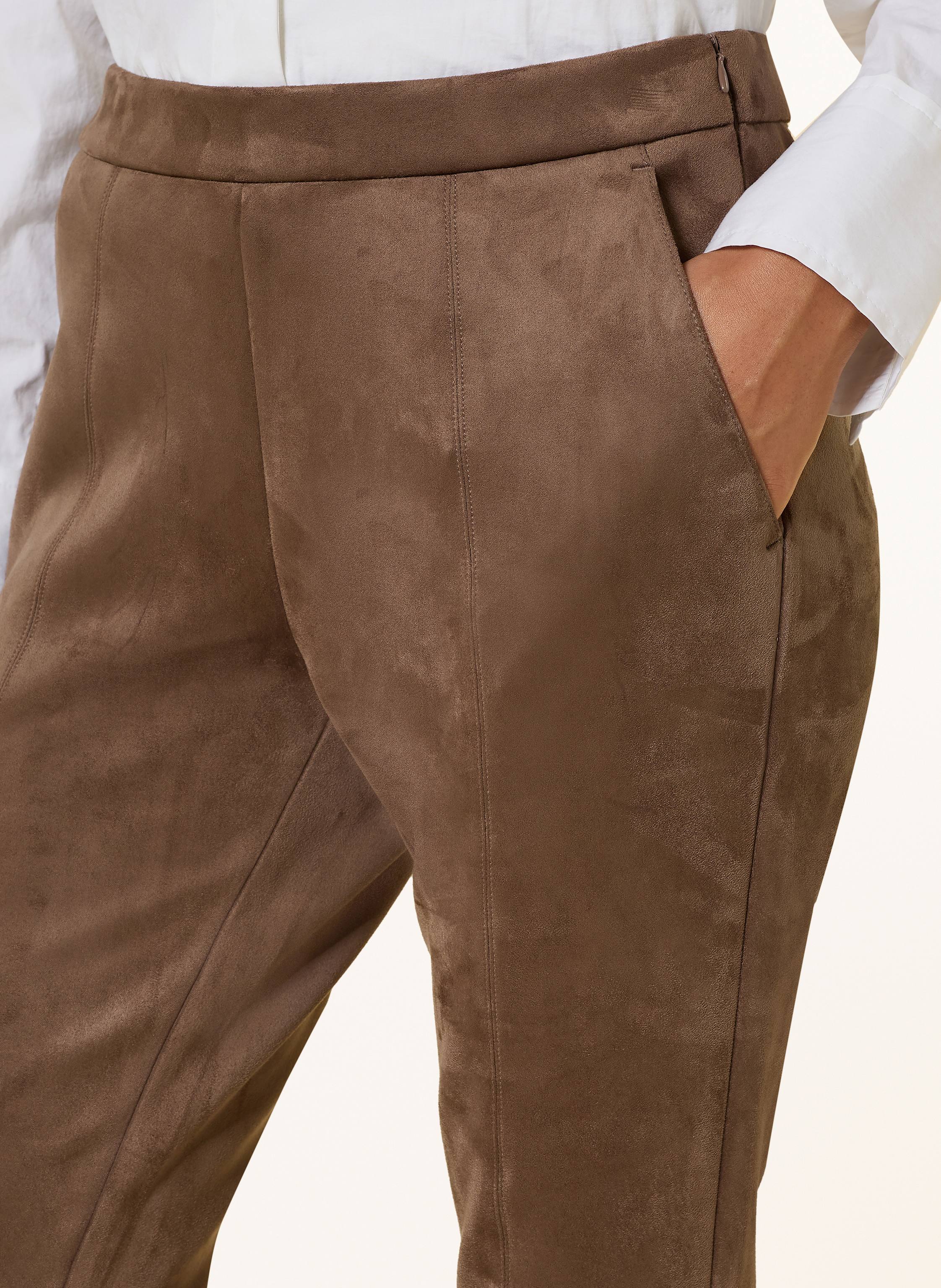 Thumbnail - Opus 7/8-Hose Elvina In Lederoptik braun