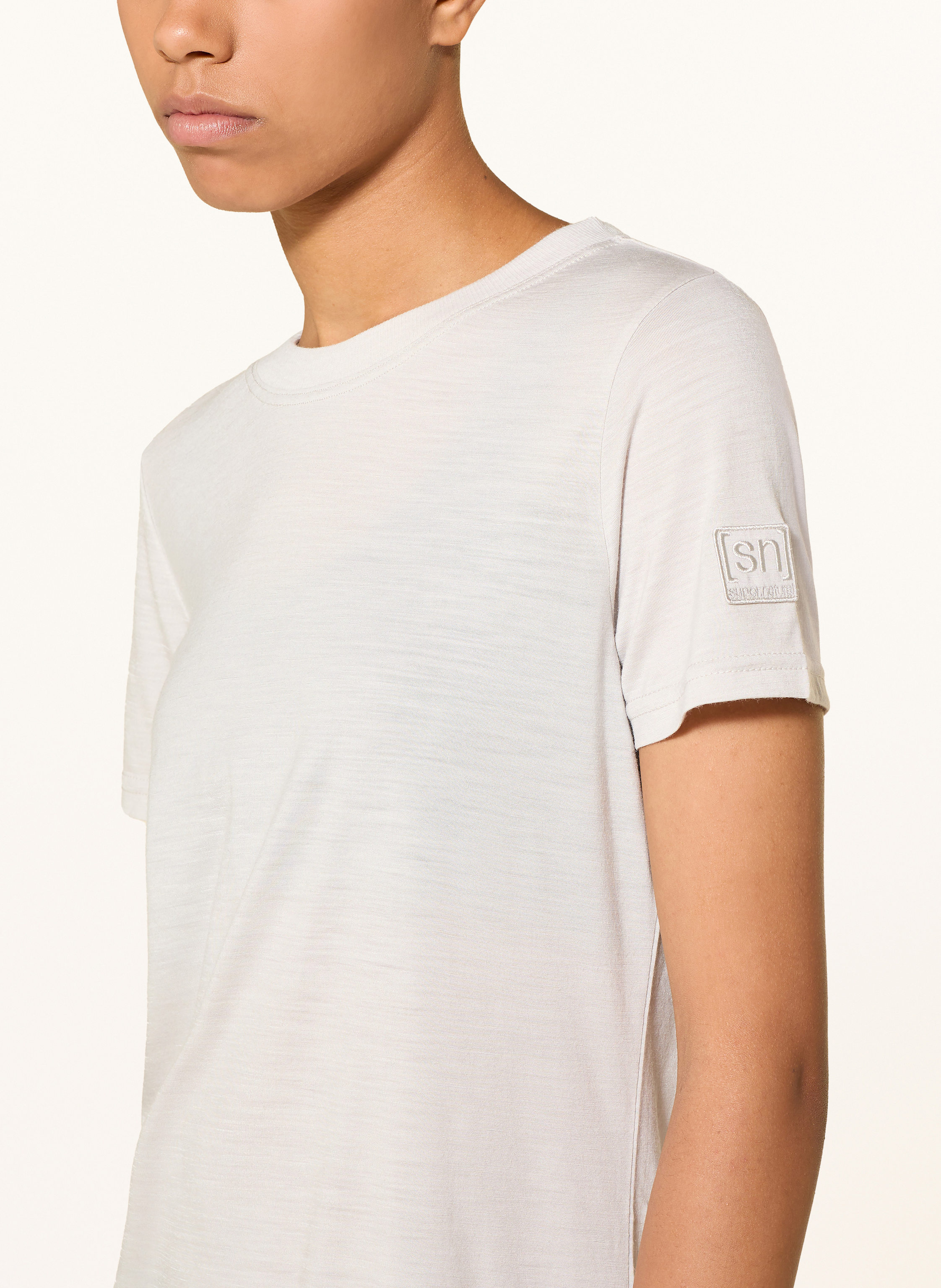 Thumbnail - Super.Natural T-Shirt Casual Rib weiss