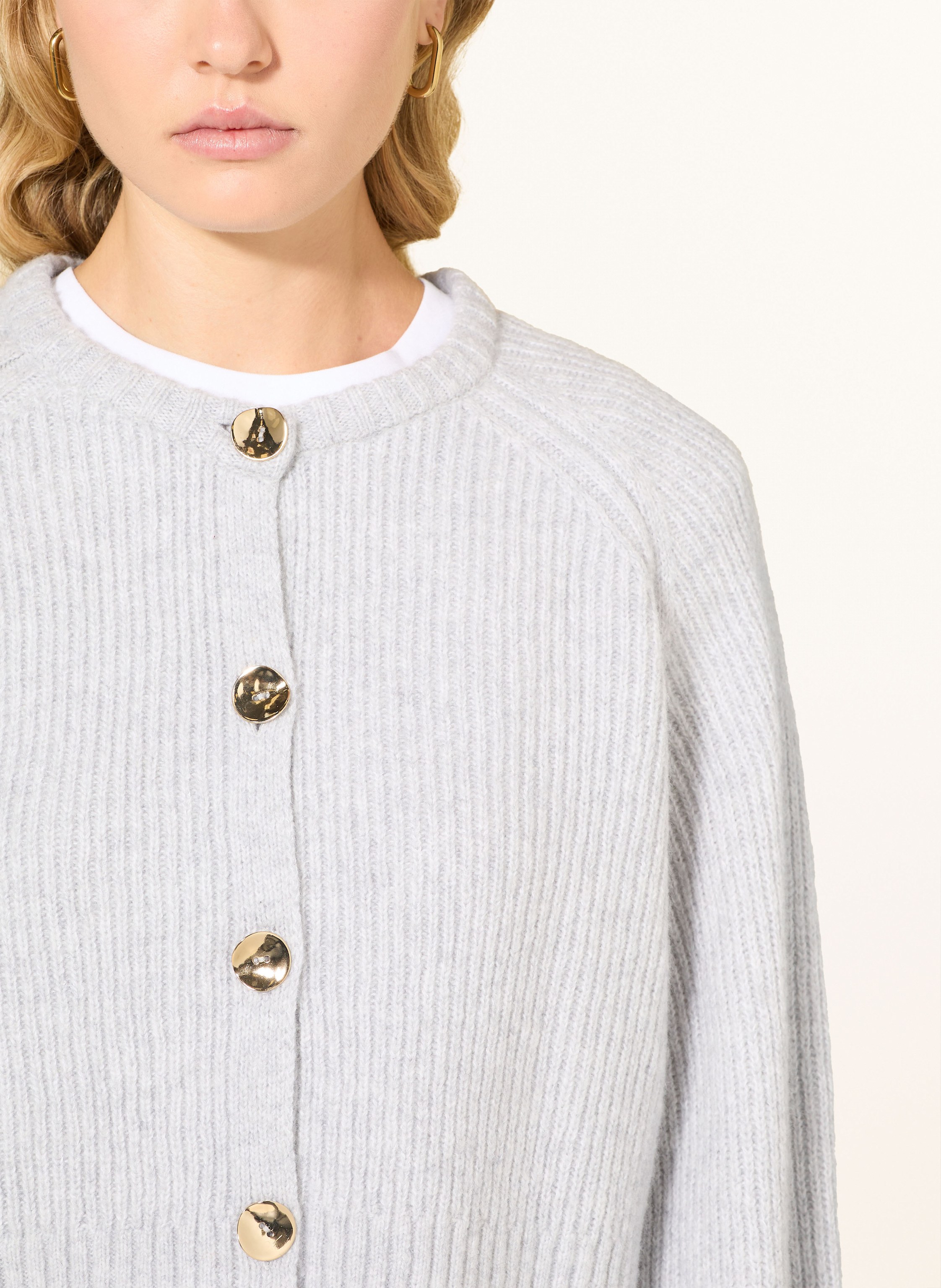 Thumbnail - Ninety-9 Strickjacke Heather grau