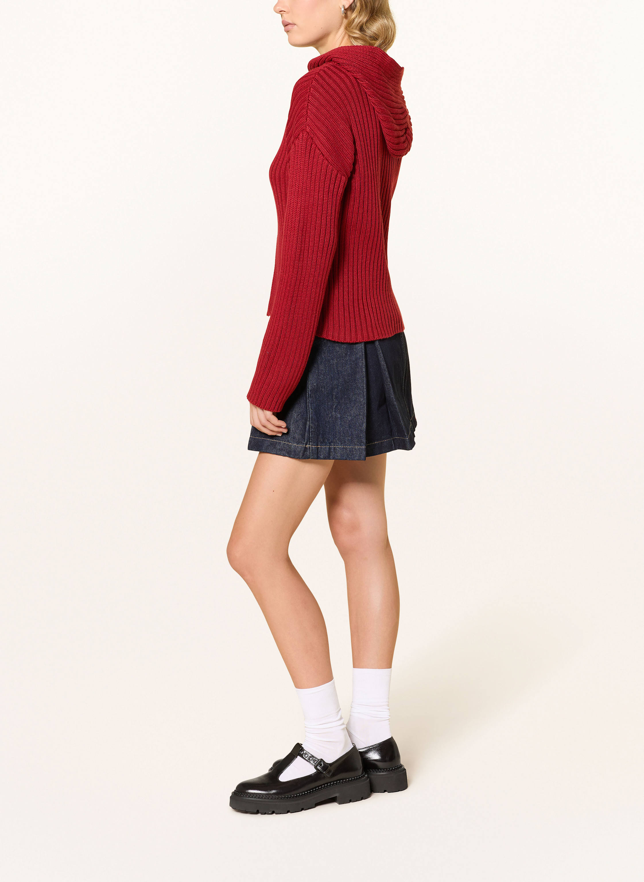 Thumbnail - Ninety-9 Strickjacke Knitted rot