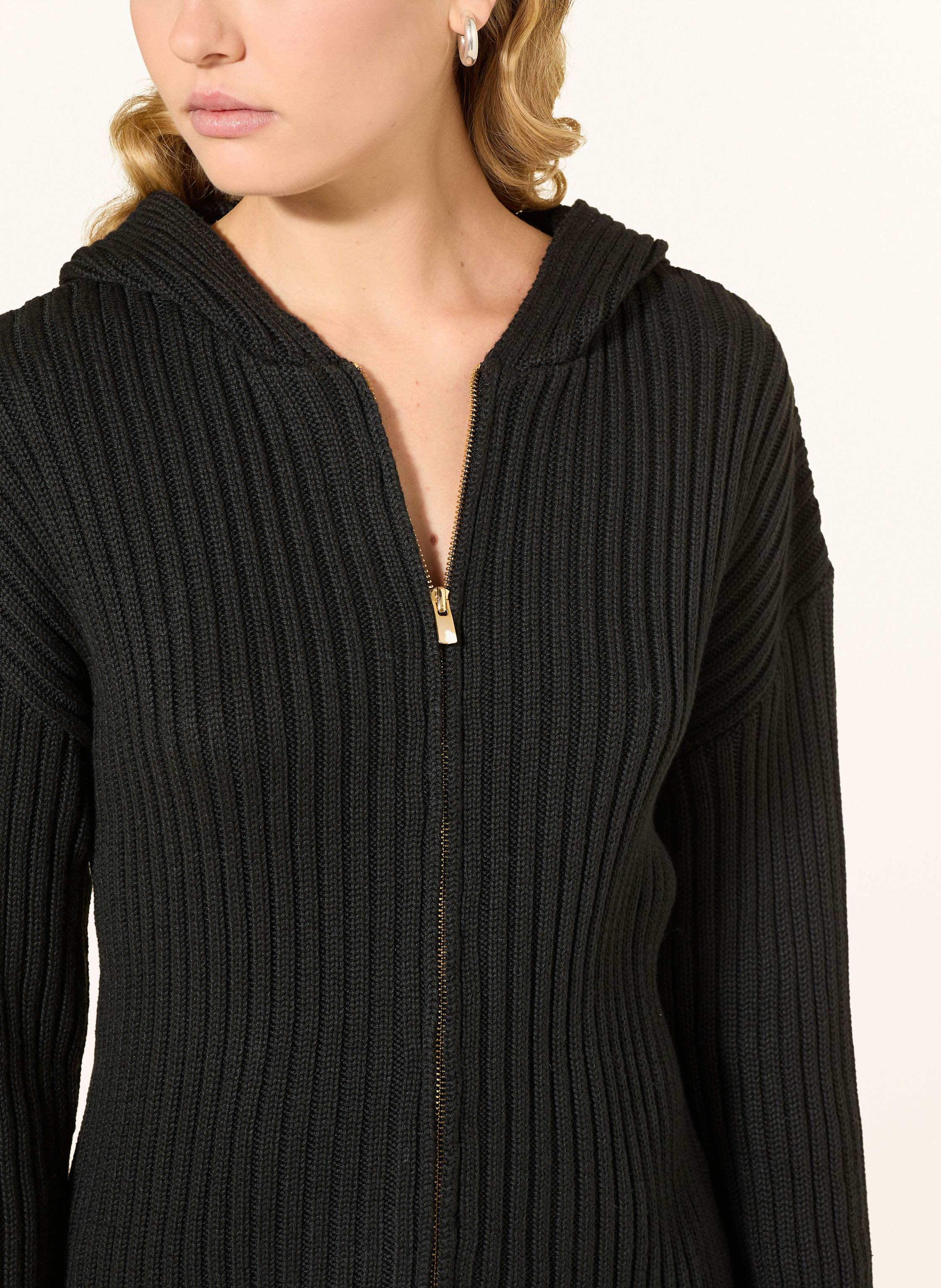 Thumbnail - Ninety-9 Strickjacke Knitted schwarz