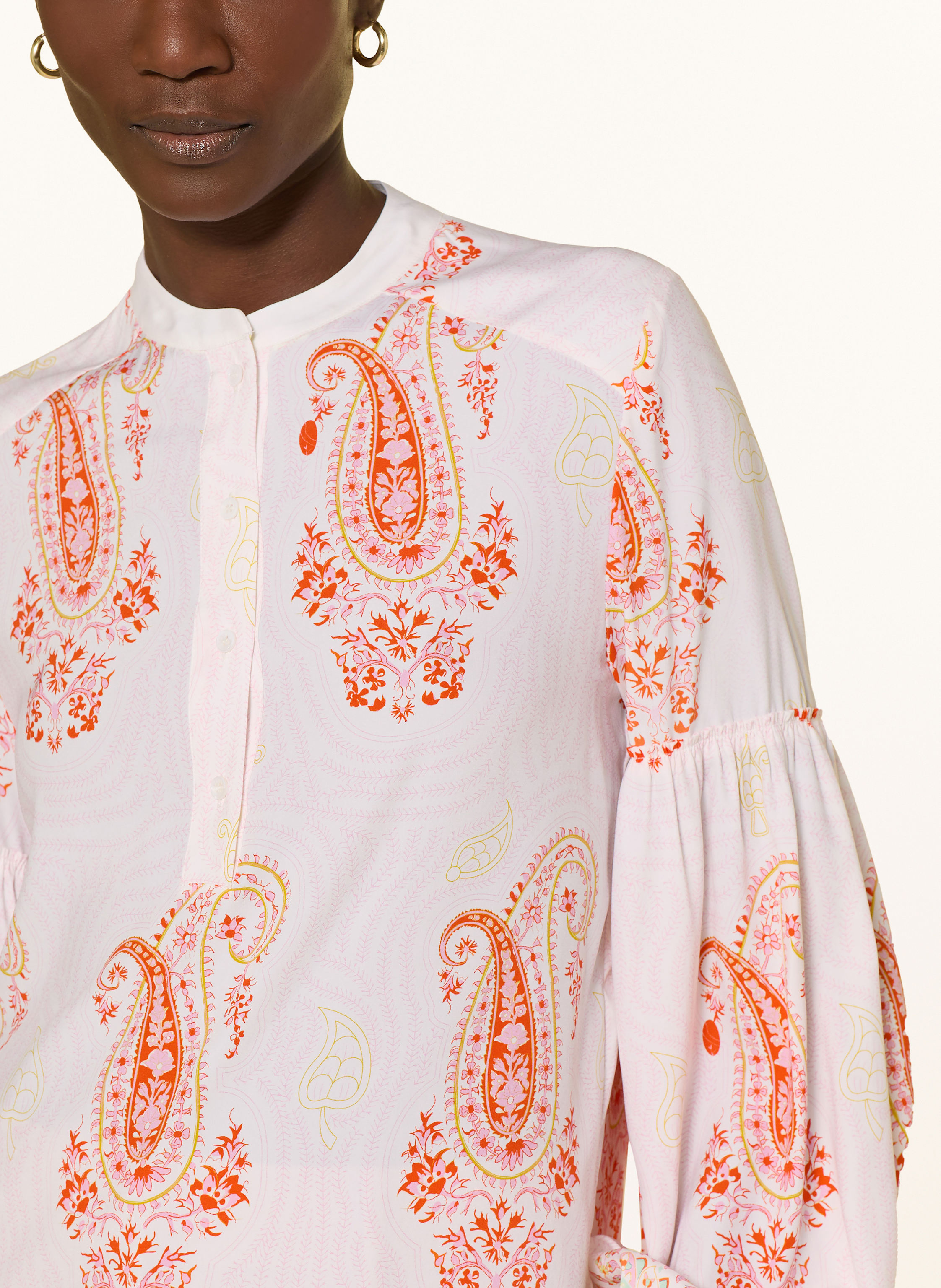 Thumbnail - Herzen's Angelegenheit Blusenshirt Aus Seide Mit Rüschen rosa