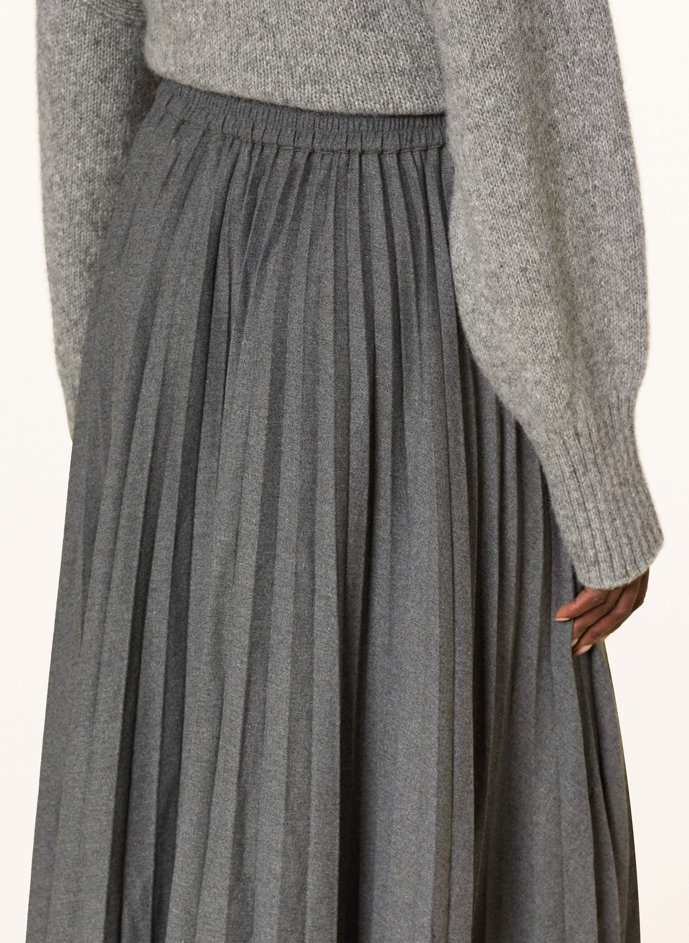 Thumbnail - Herzen's Angelegenheit Faltenrock grau