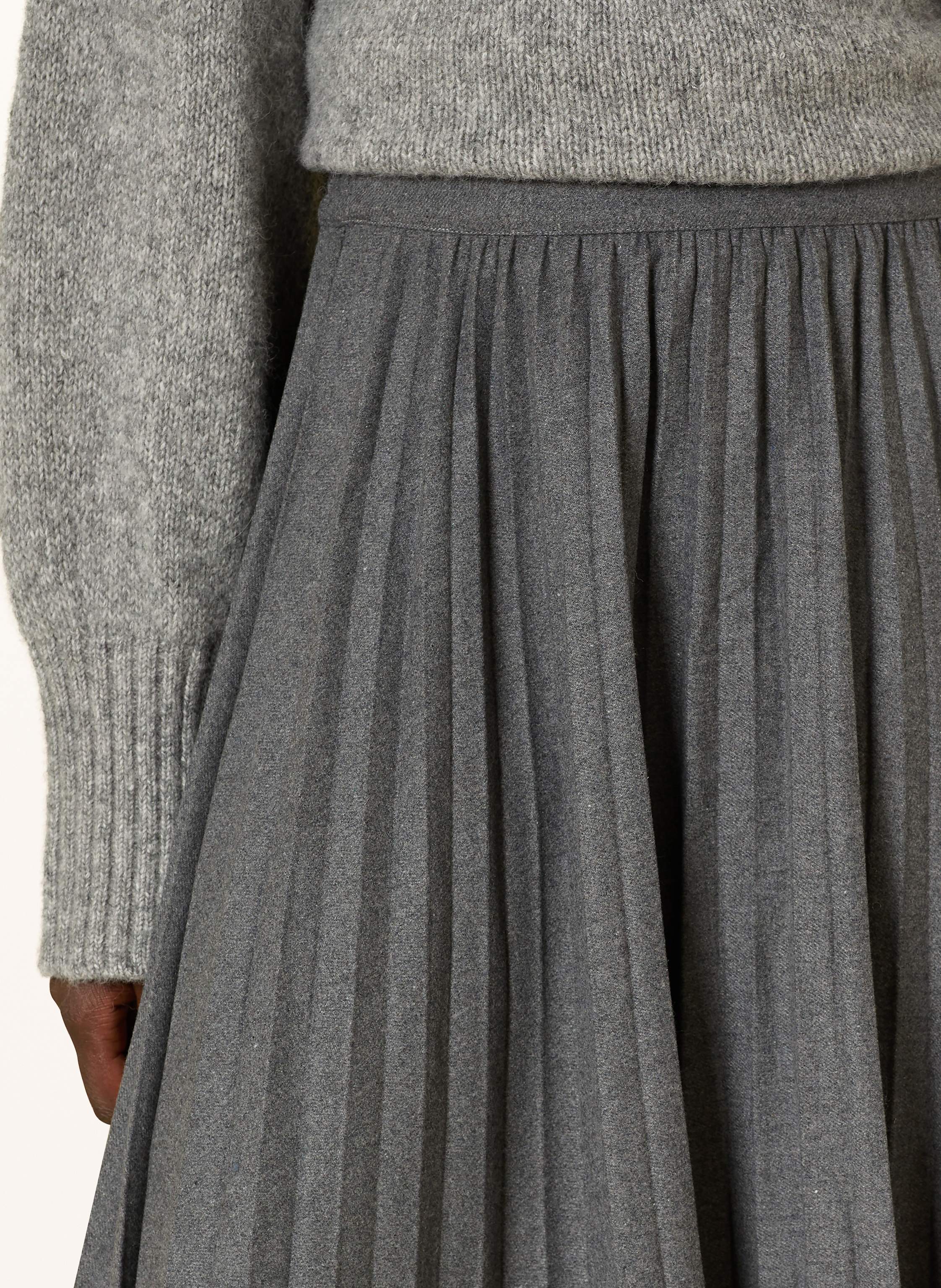 Thumbnail - Herzen's Angelegenheit Faltenrock grau