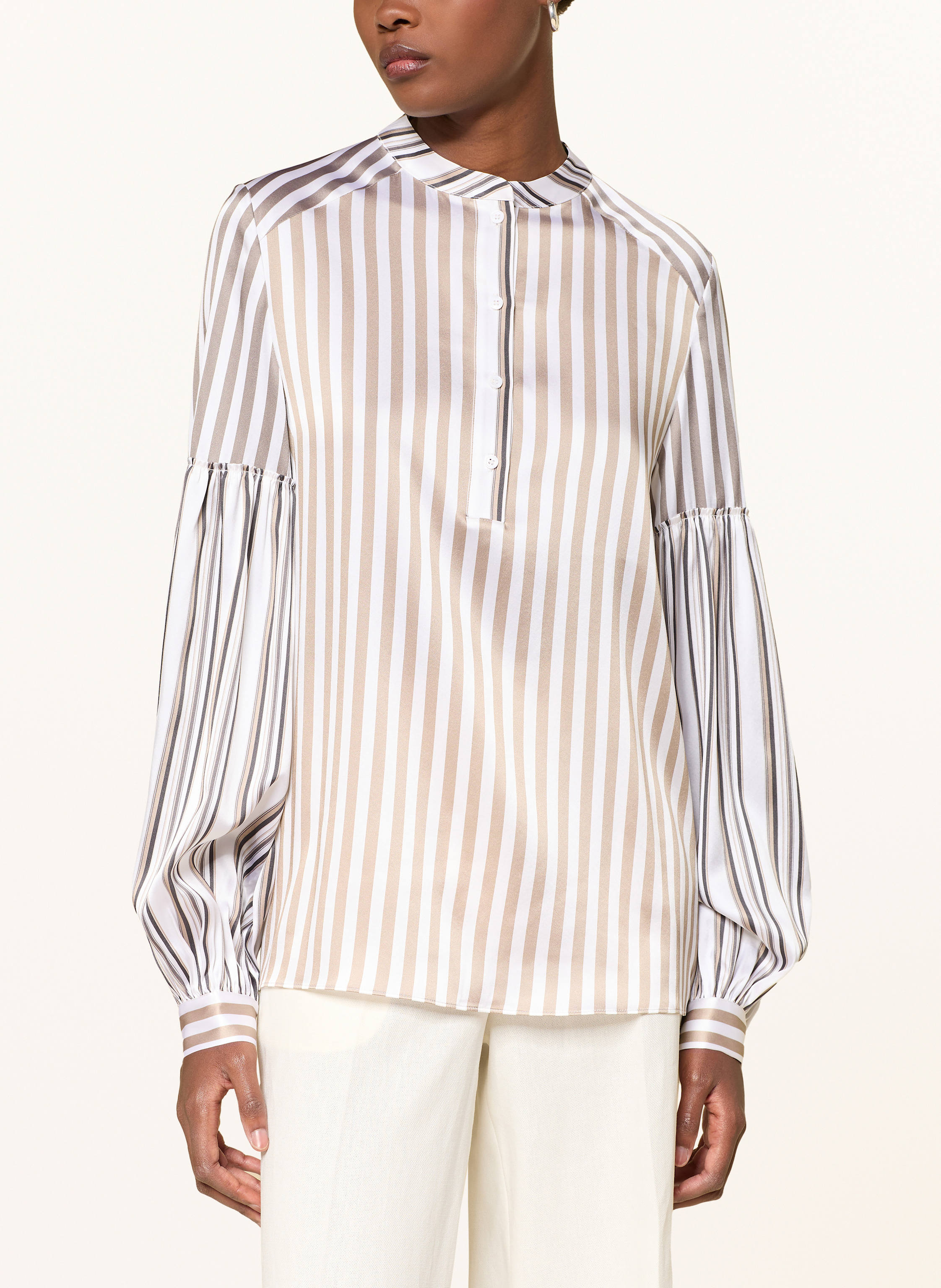 Thumbnail - Herzen's Angelegenheit Blusenshirt Aus Seide braun