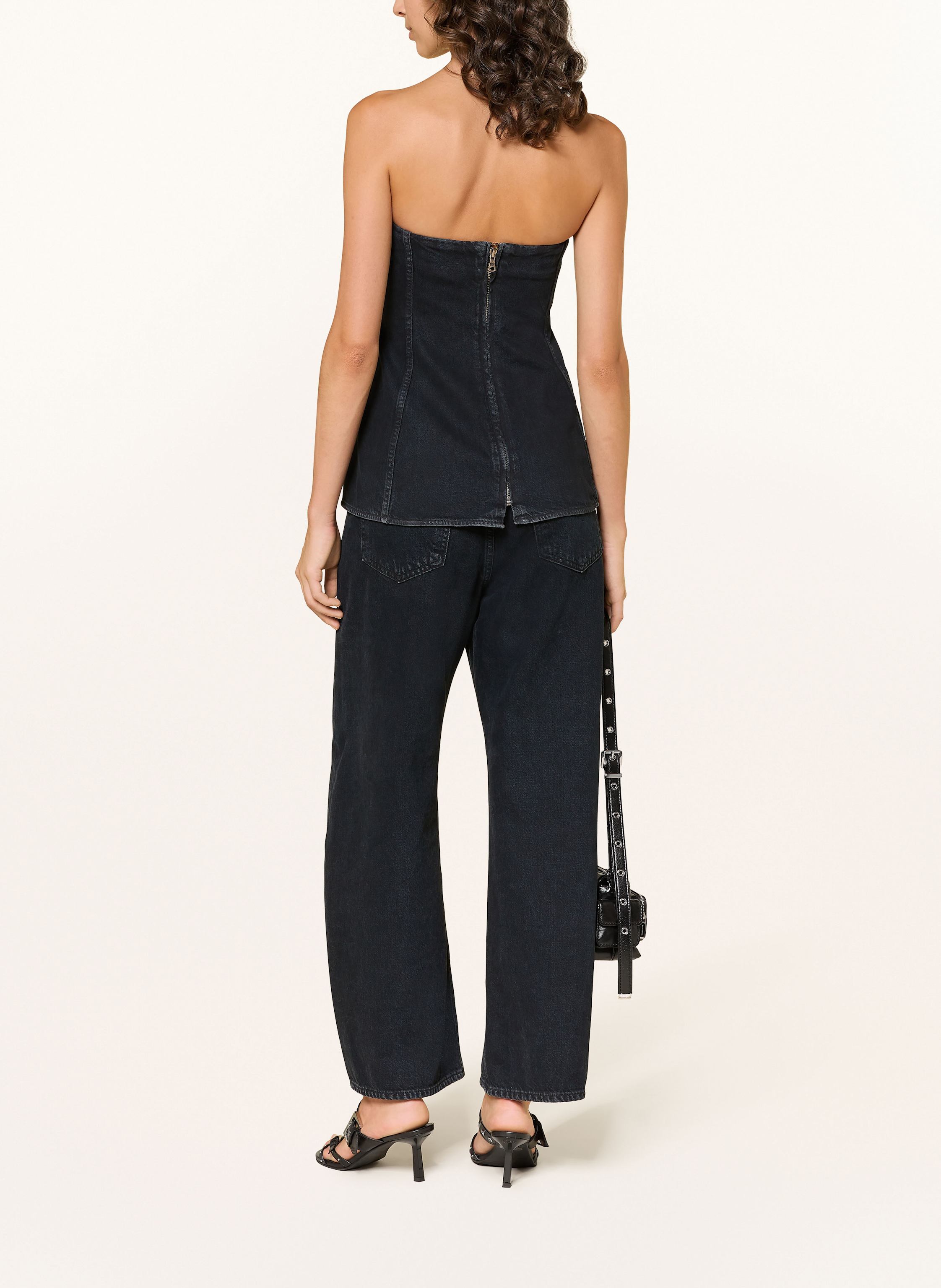 Thumbnail - Agolde Cropped Jeans schwarz