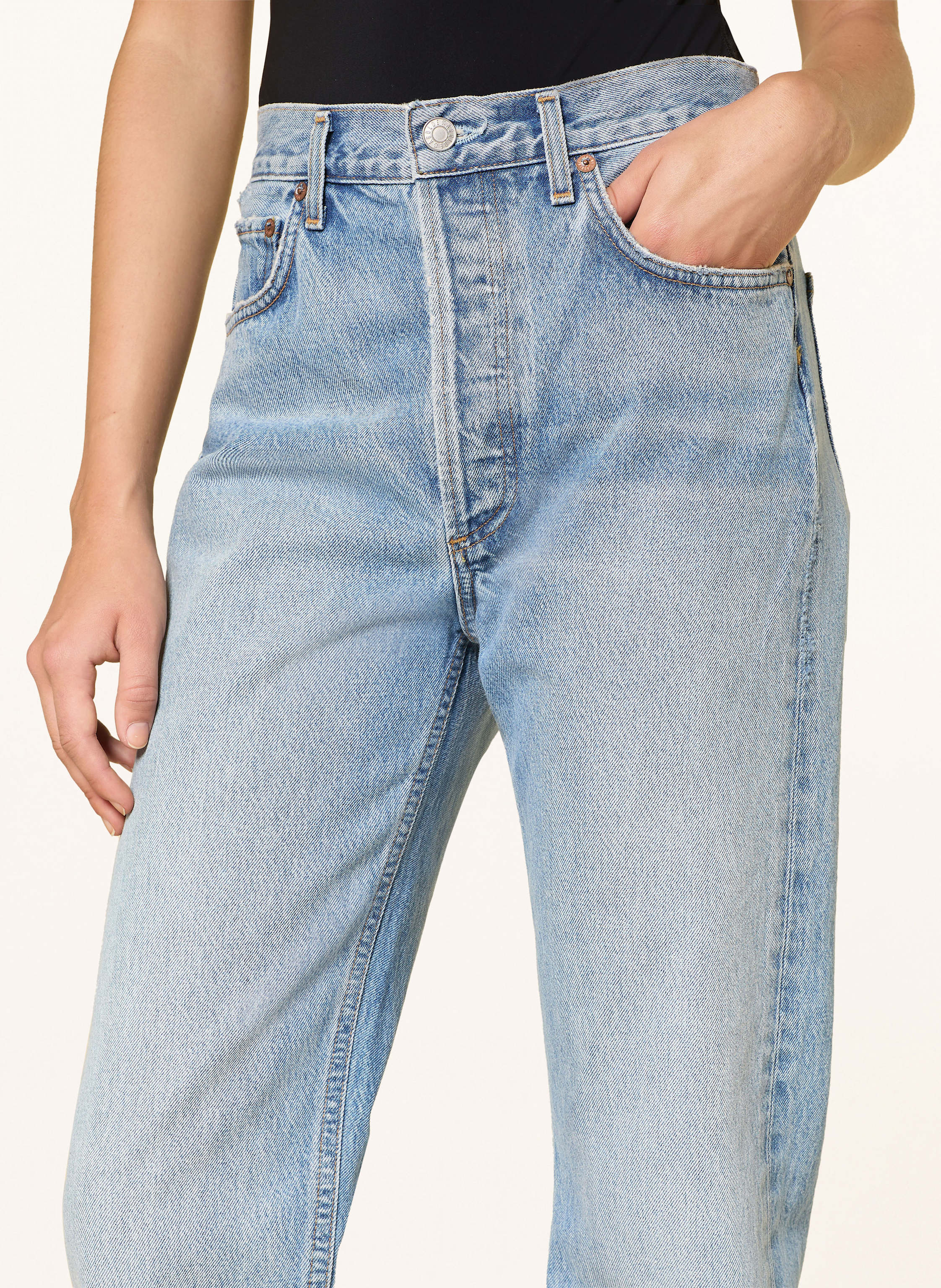 Thumbnail - Agolde Straight Jeans 90's Pinch Waist blau
