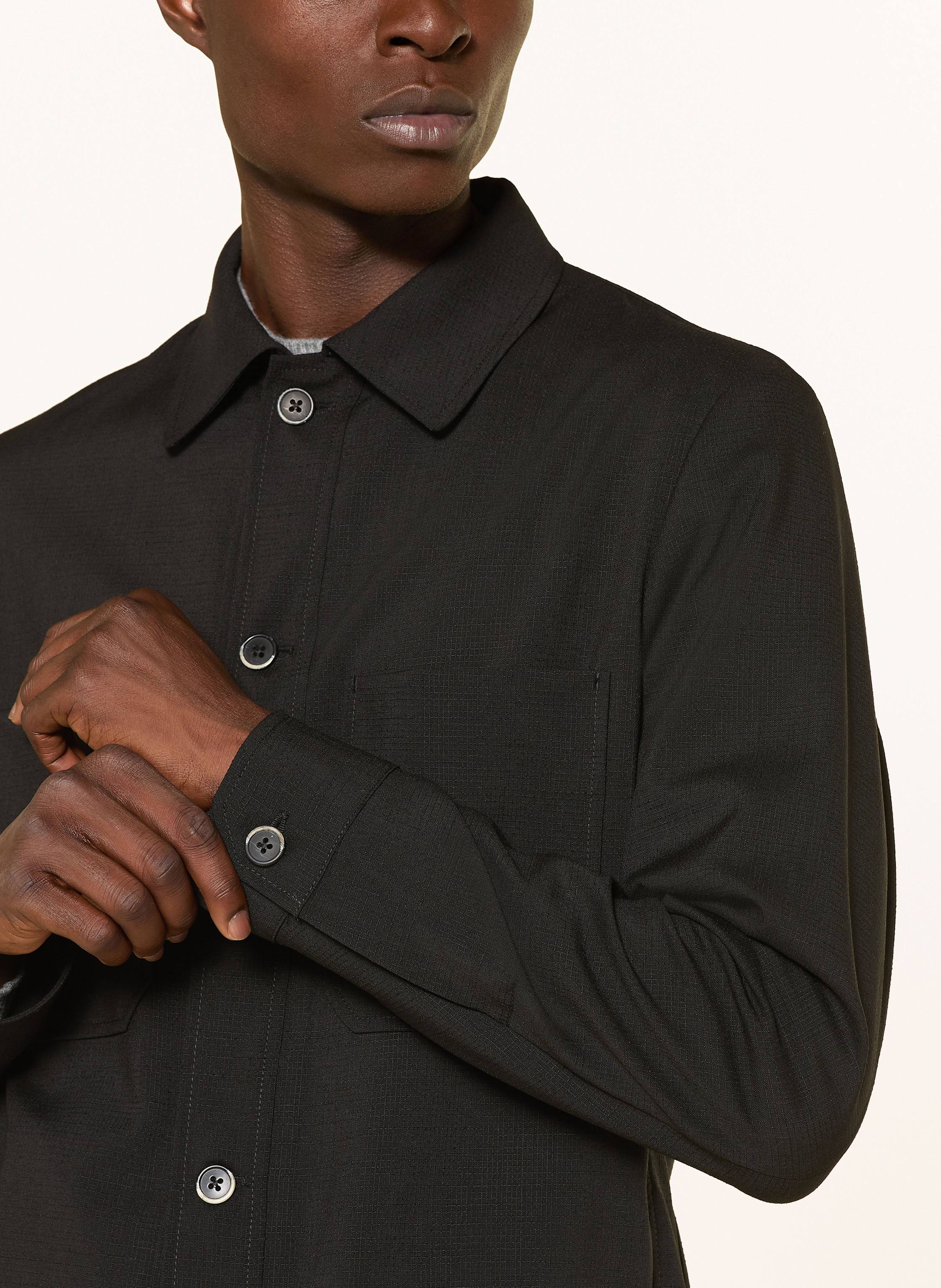 Thumbnail - Barena Venezia Overshirt Capitan schwarz