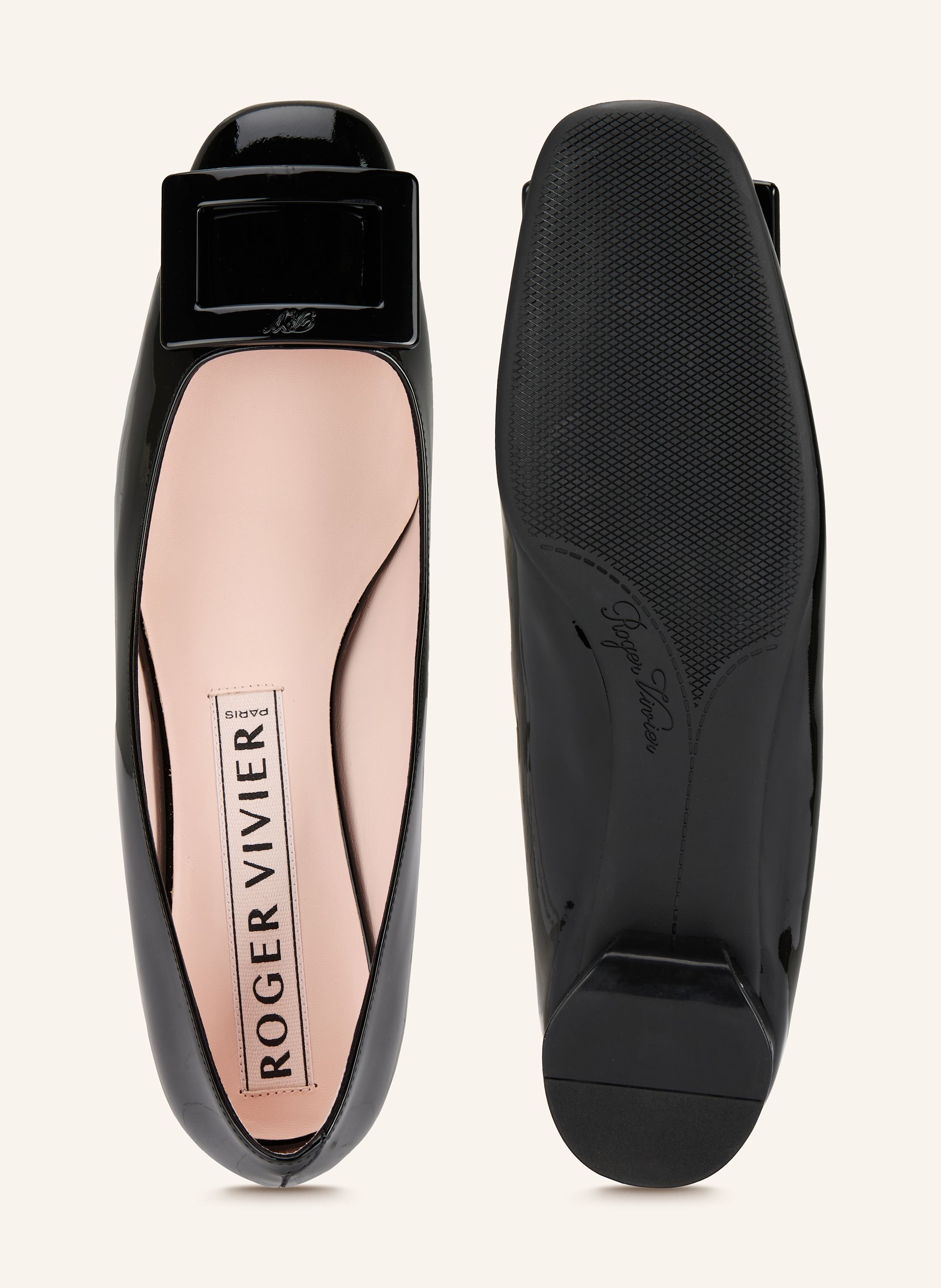Thumbnail - Roger Vivier Lack-Pumps U Look schwarz