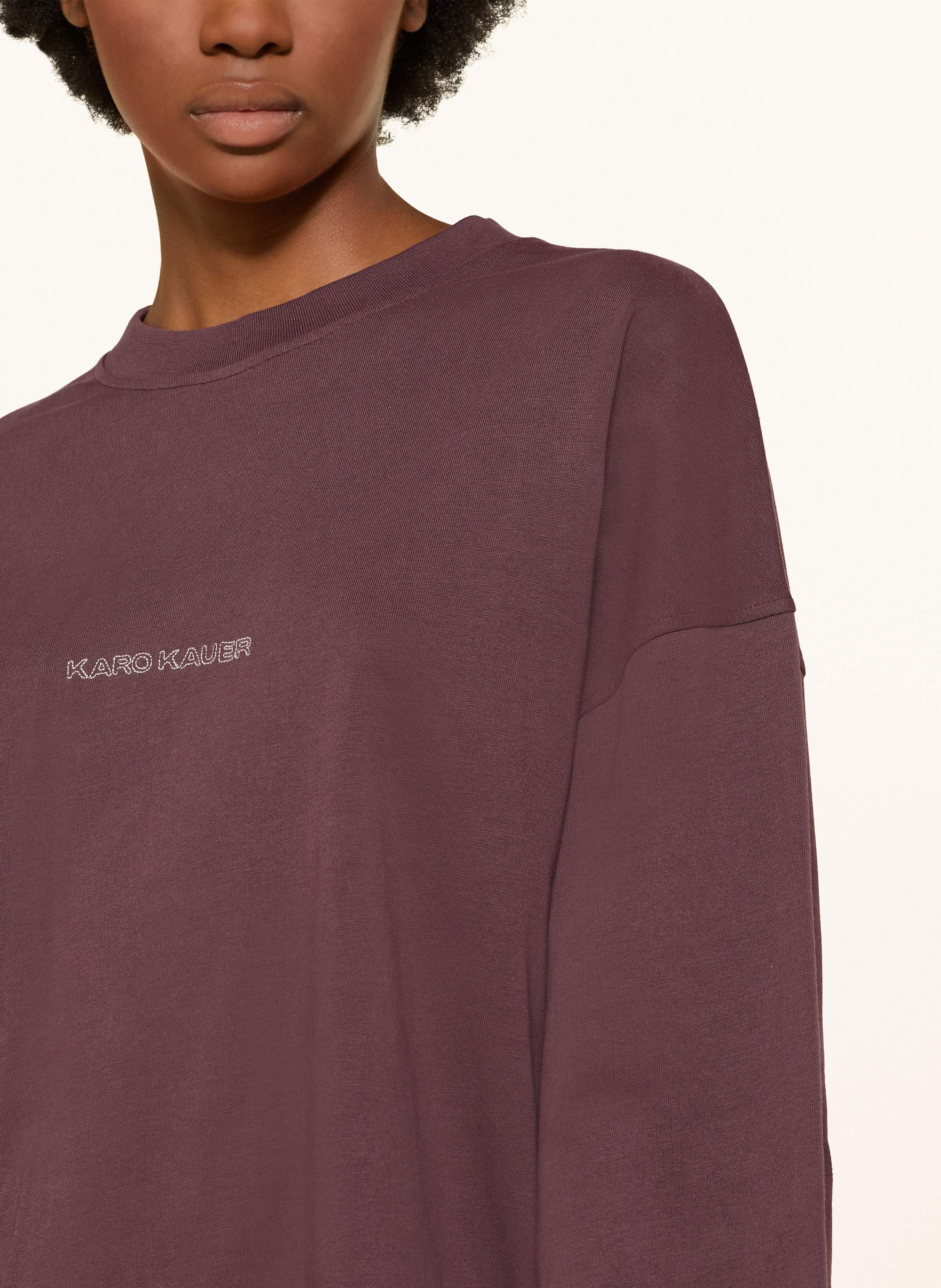 Thumbnail - Karo Kauer Oversized-Longsleeve braun