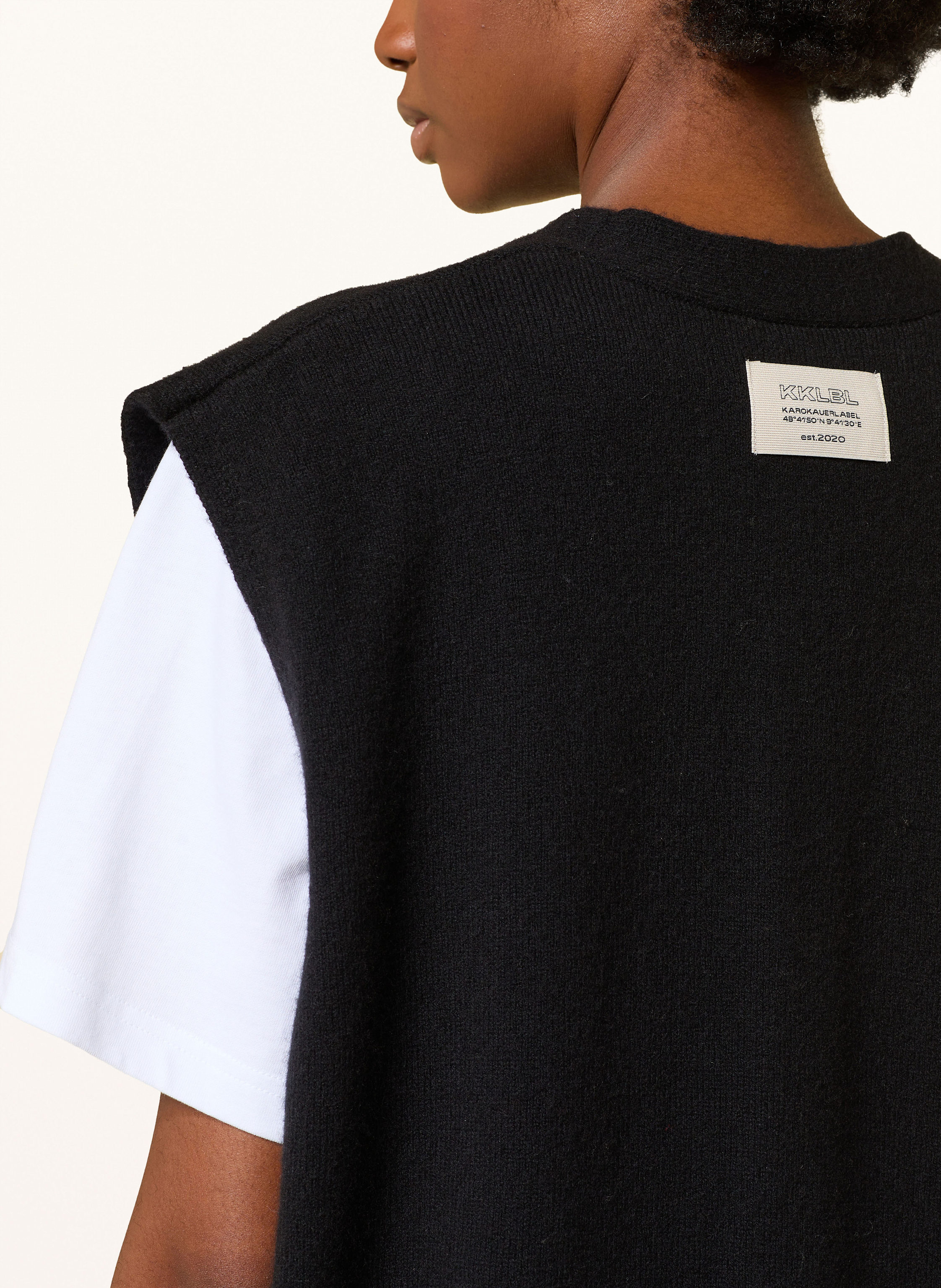 Thumbnail - Karo Kauer Strickweste schwarz