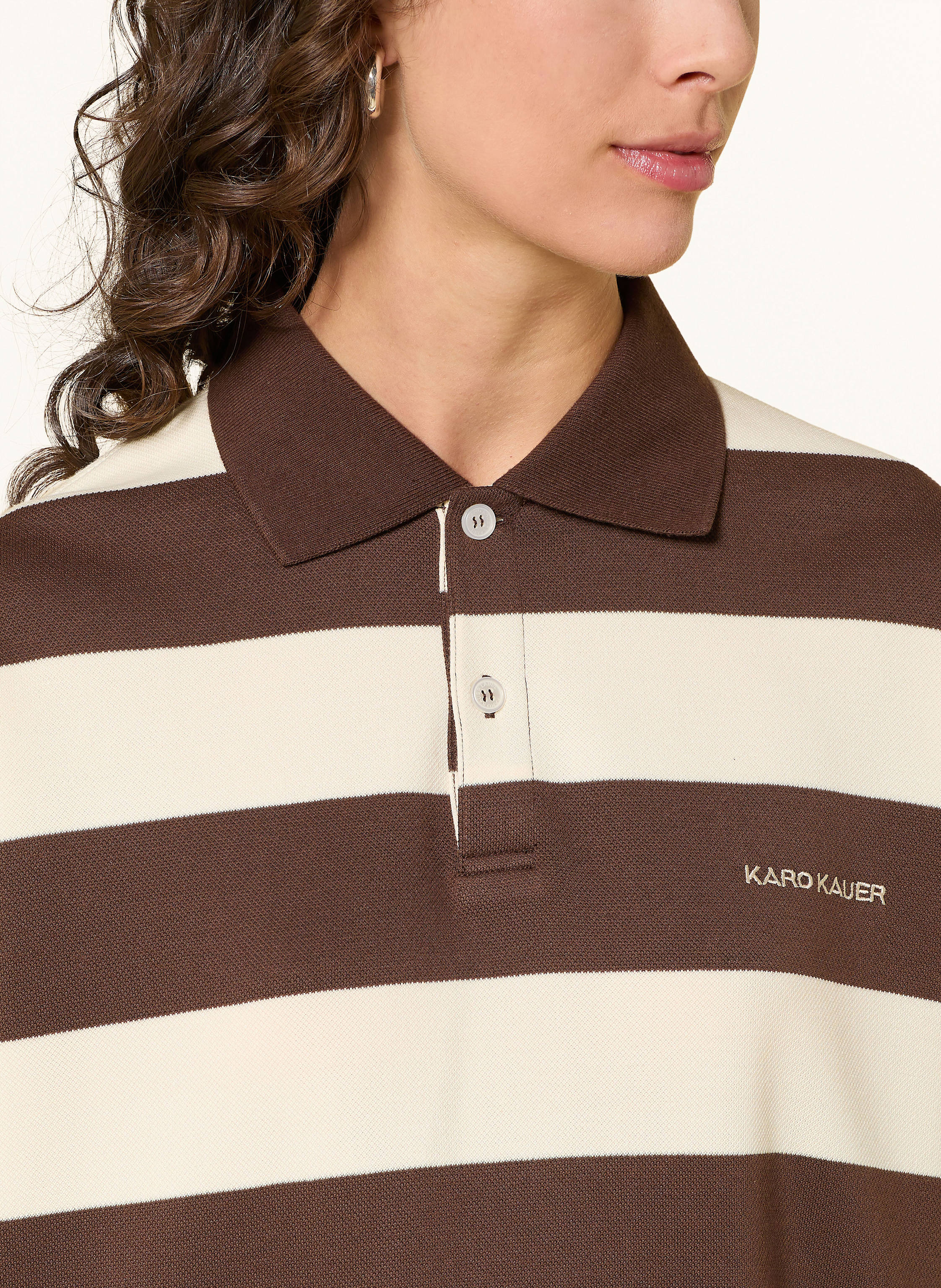 Thumbnail - Karo Kauer Rugbyshirt braun