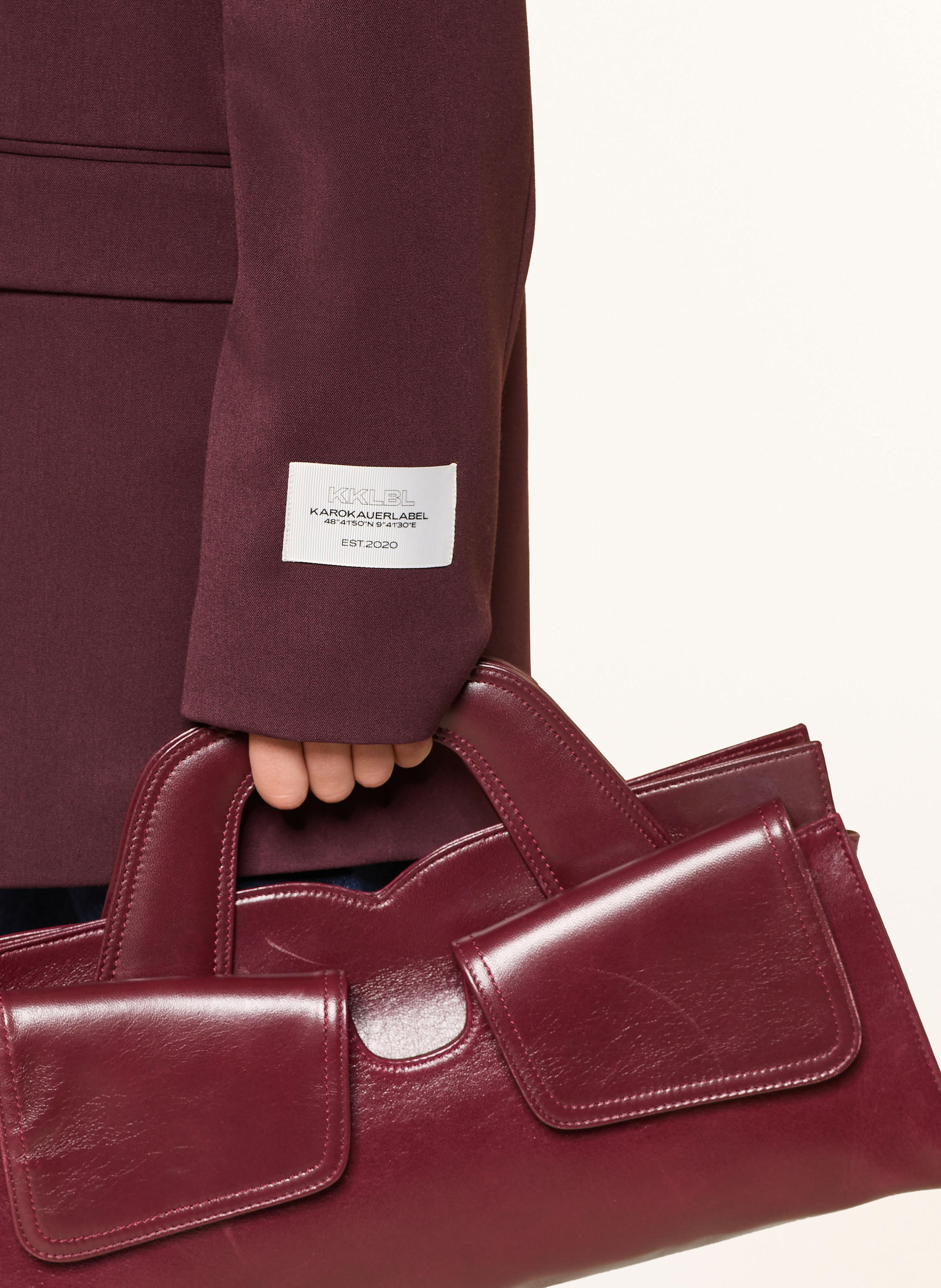 Thumbnail - Karo Kauer Oversized-Blazer braun