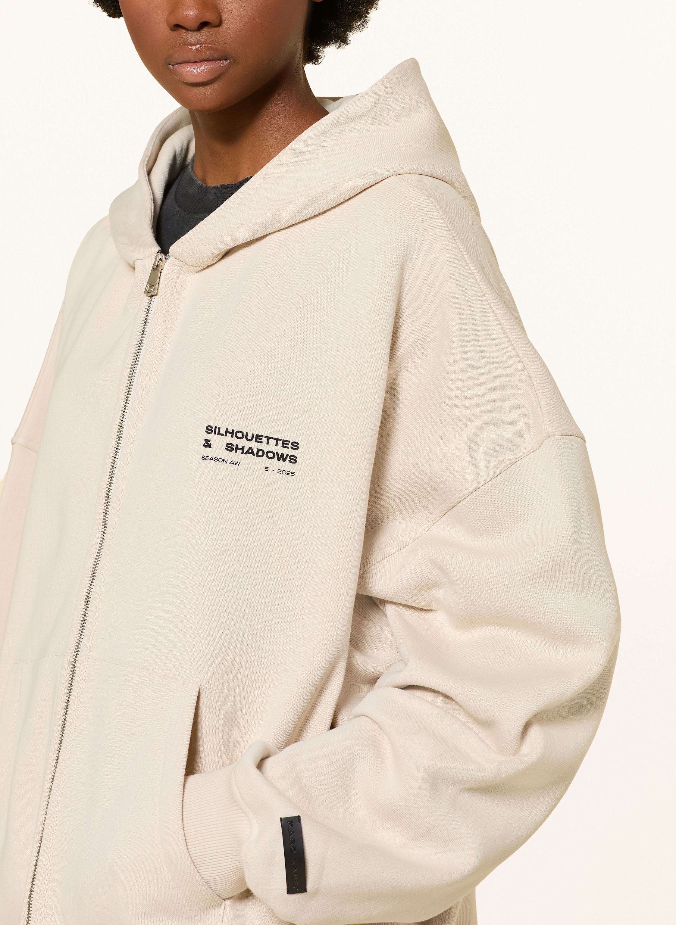 Thumbnail - Karo Kauer Oversized-Sweatjacke beige