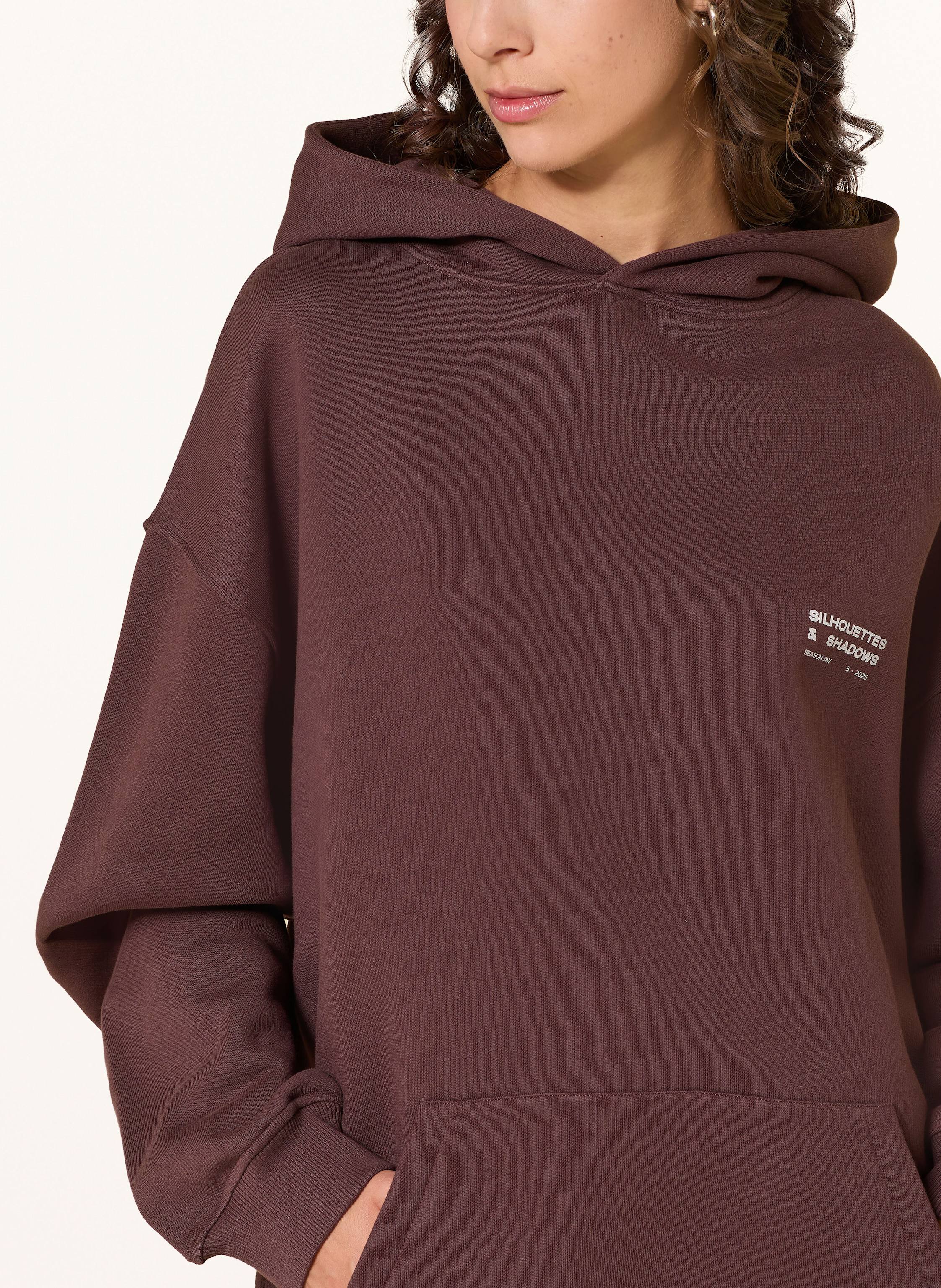 Thumbnail - Karo Kauer Oversized-Hoodie braun