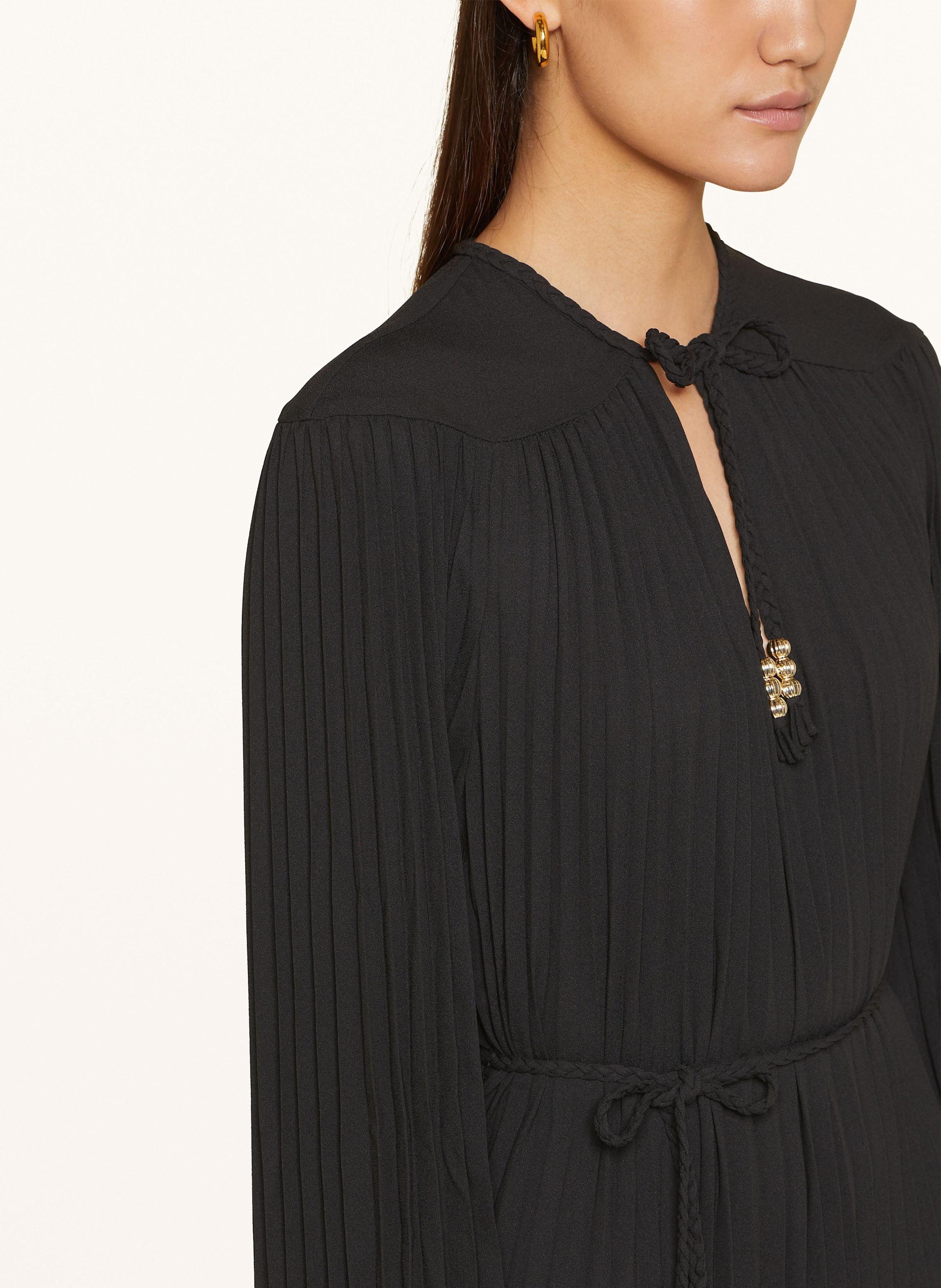 Thumbnail - Maje Plisseekleid schwarz