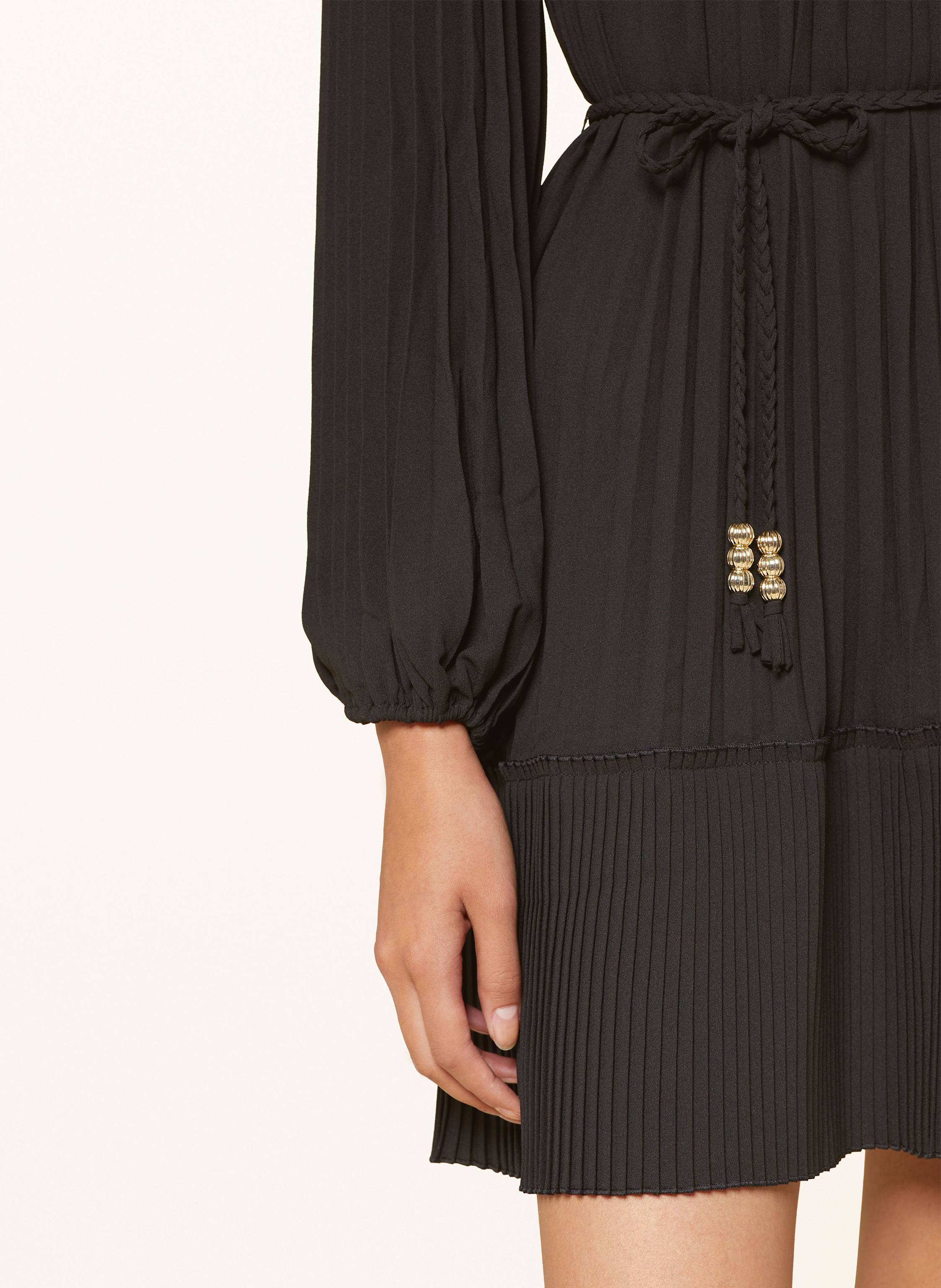 Thumbnail - Maje Plisseekleid schwarz