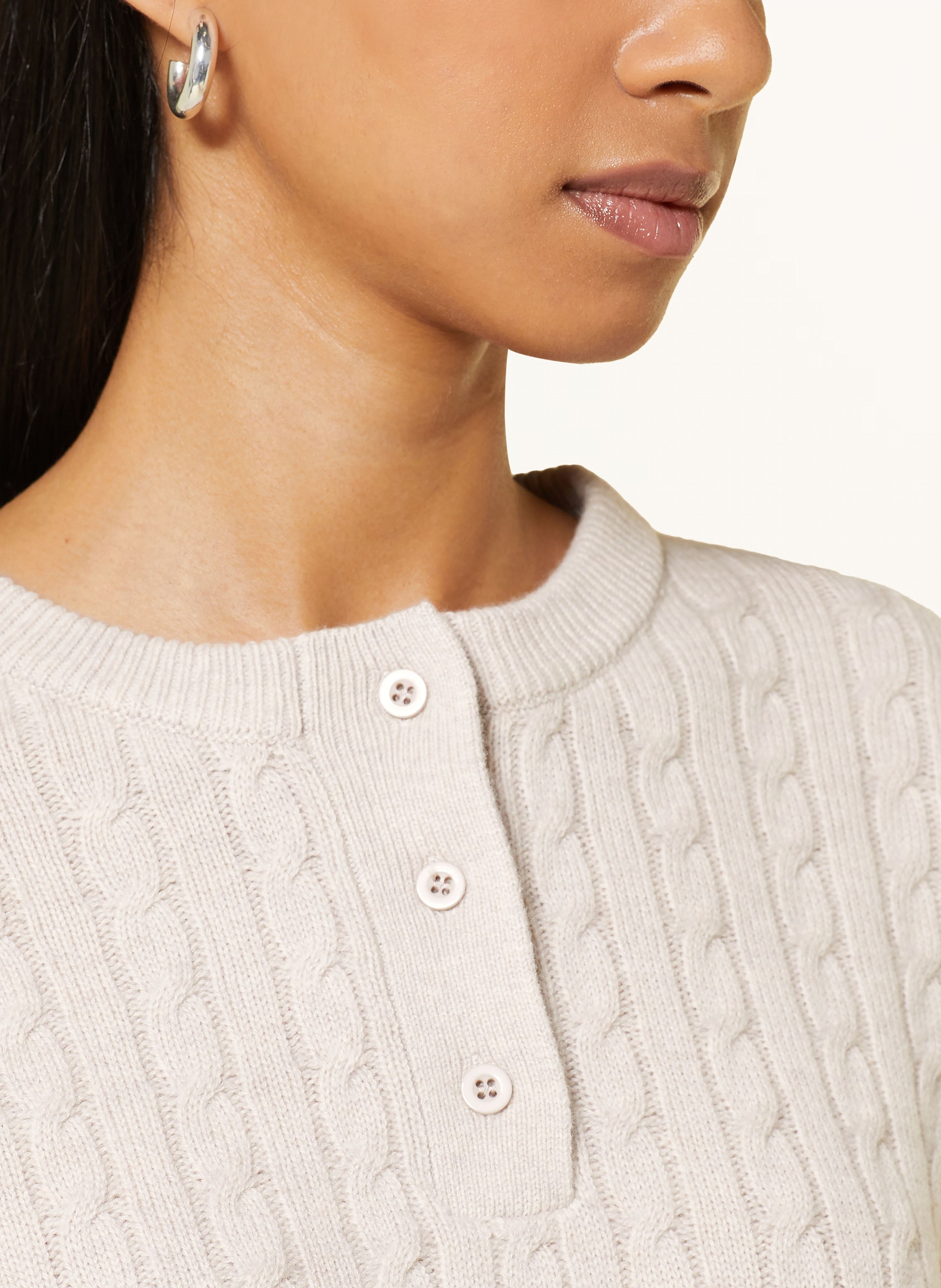 Thumbnail - Claudie Pierlot Pullover Mit Abnehmbarem Kragen beige