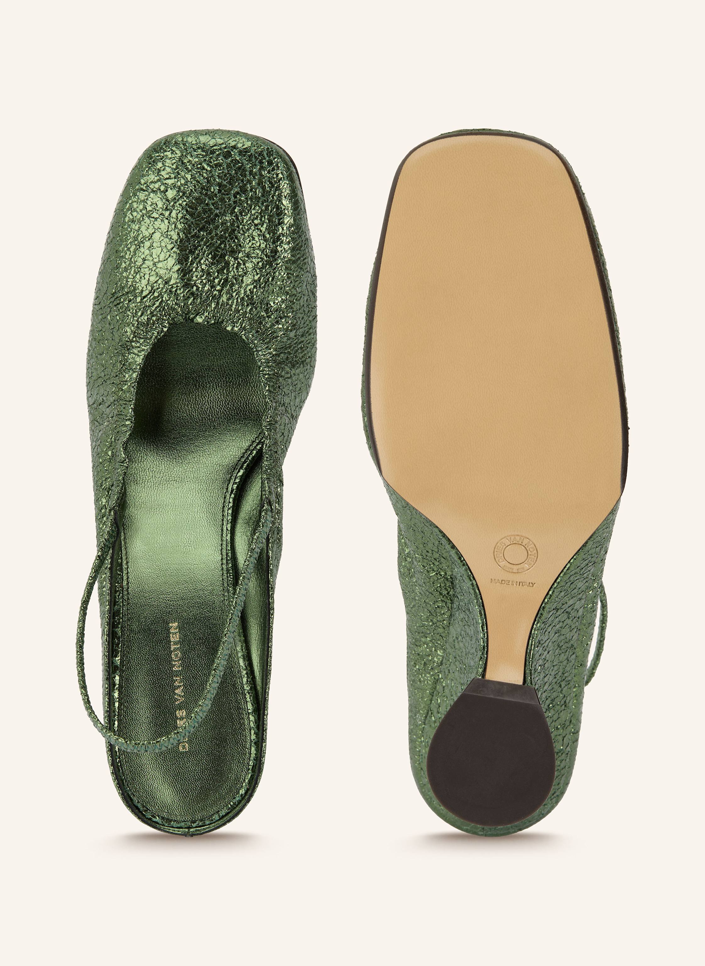 Thumbnail - Dries Van Noten Slingpumps gruen