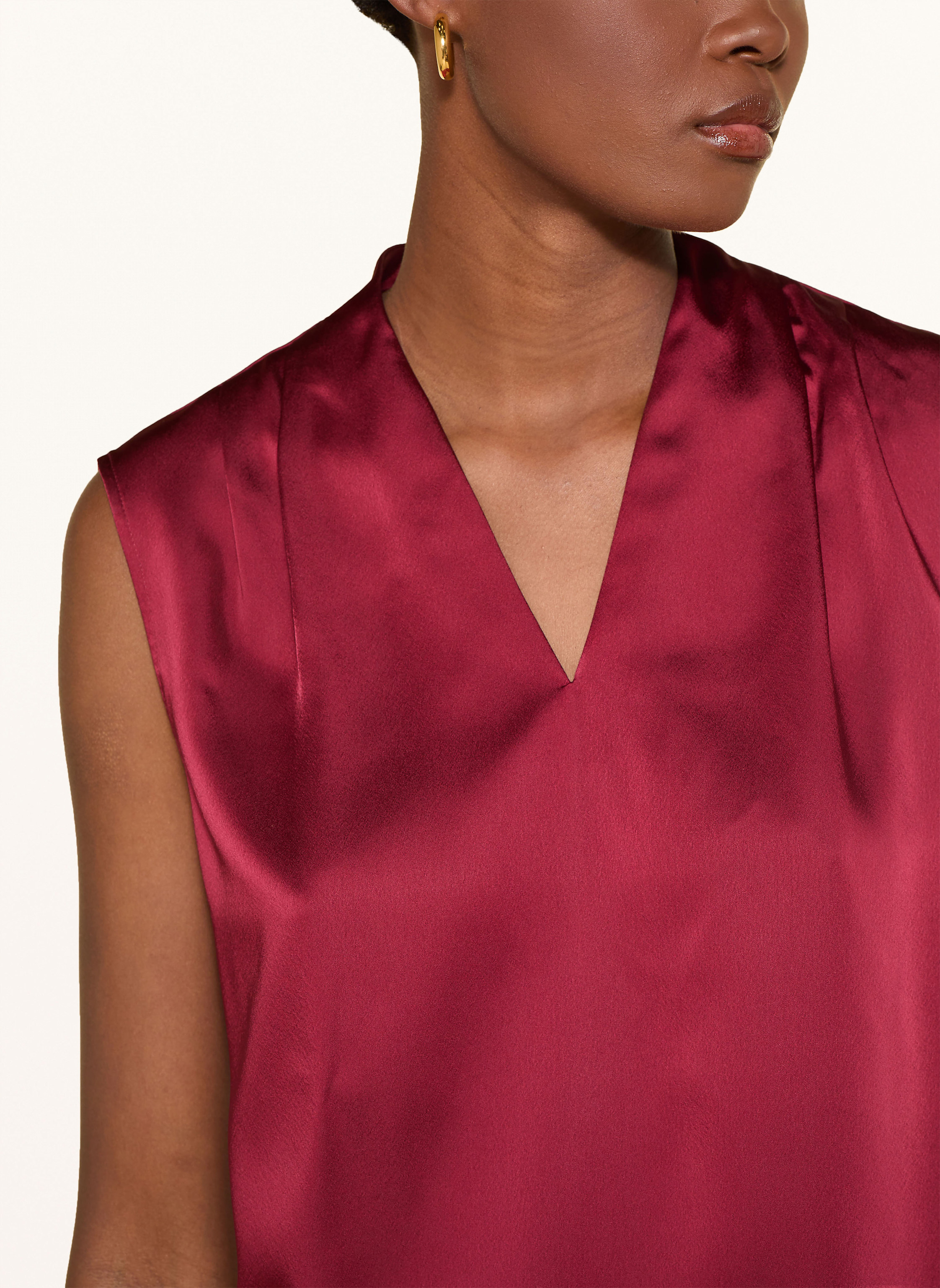 Thumbnail - Hobbs Blusentop Nina Aus Satin rot